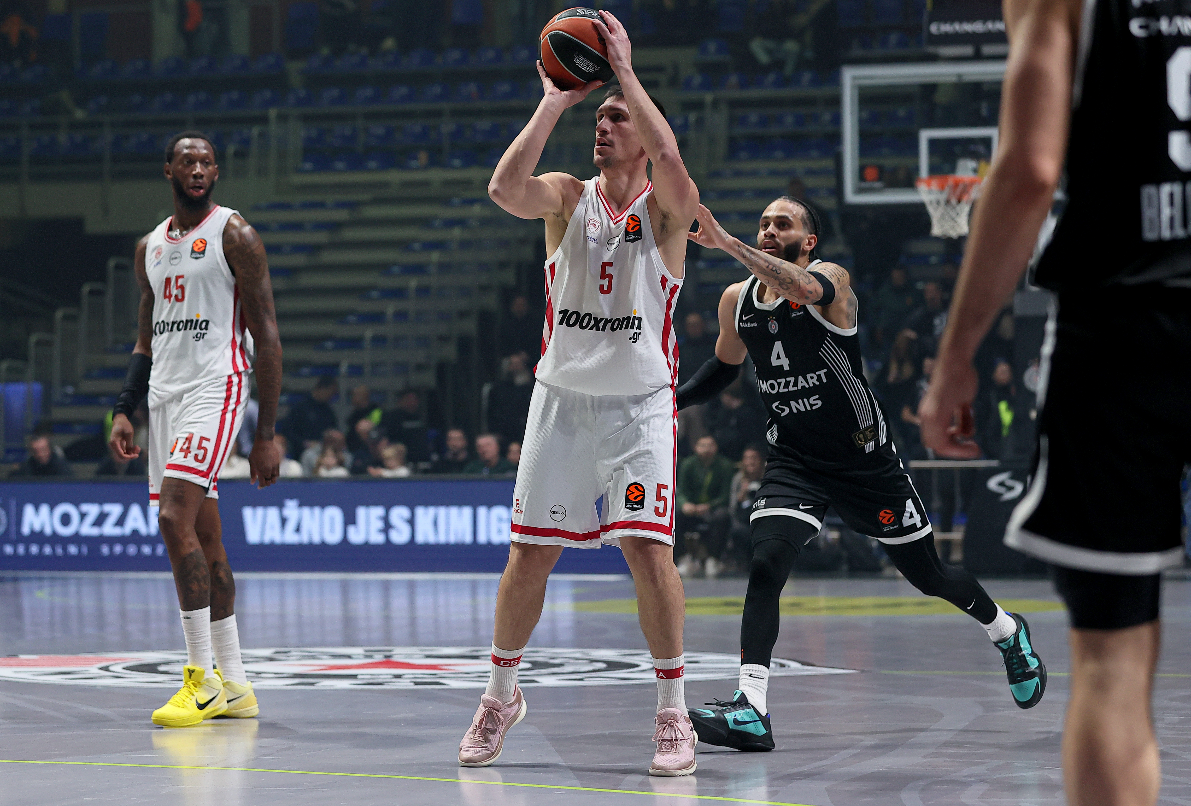 during Partizan v Olympiacos basketball match of Euroleague 2025/2026 round 22 on January 14. 2026. in Belgrade, Serbia.
(photo by Luka Milosavljevic/STARSPORT ©)