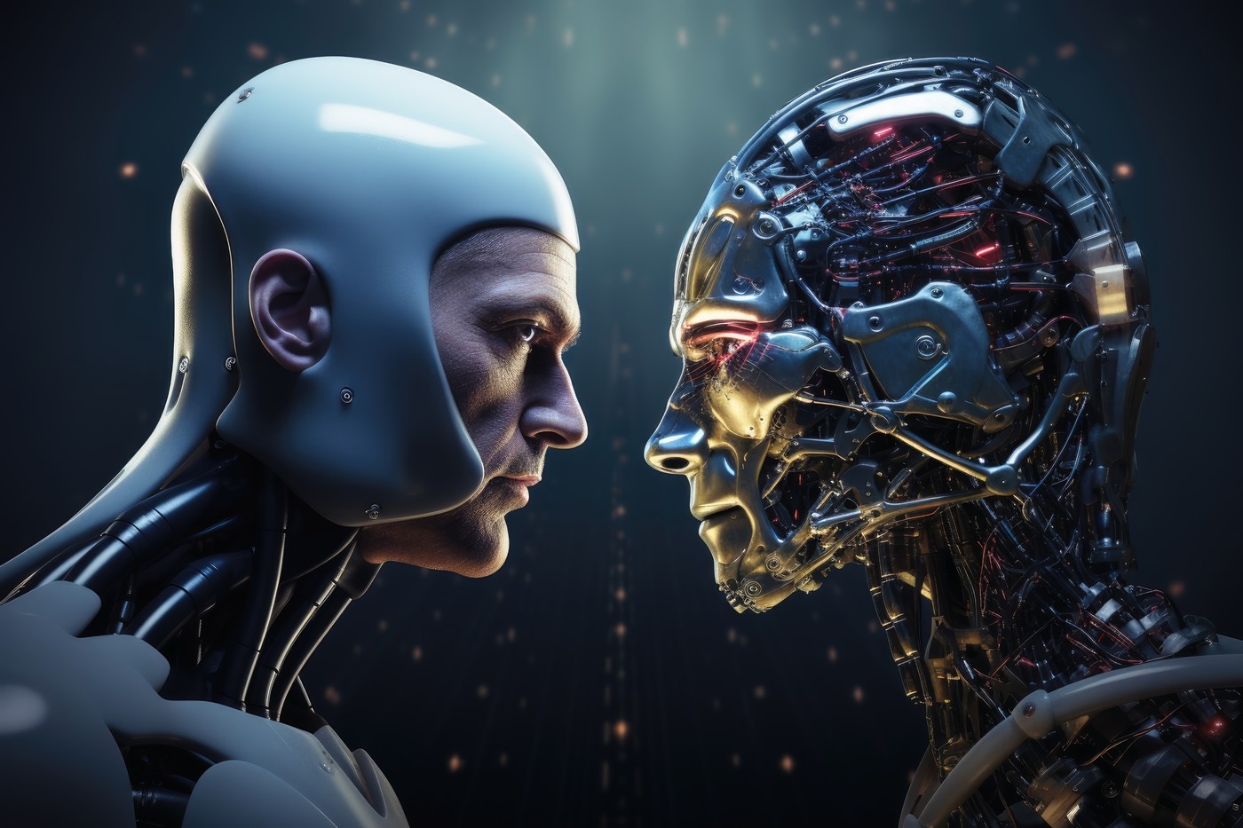 The fight of AI against mankind,Image: 861664701, License: Royalty-free, Restrictions: , Model Release: no, Credit line: Michael Piepgras / Panthermedia / Profimedia