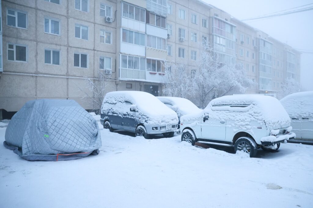 RUSSIA, YAKUTSK - JANUARY 12, 2026: Vehicles are pictured in a street,Image: 1065378715, License: Rights-managed, Restrictions: * Switzerland And Russia Rights Out *, Model Release: no, Credit line: Vadim Skryabin / Zuma Press / Profimedia