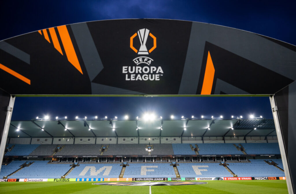 General overview of the stadium Elado prior to the UEFA Europa League 2025/26 League Phase match between Malmo and FK Crvena Zvezda at Elado Stadium on January 22, 2026 in Malmo, Sweden.  (Photo by Petter Arvidson/Starsport.rs ©)