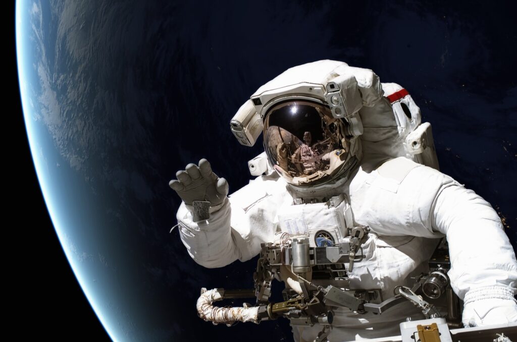 Astronaut in outer space. Nebula on the background. Elements of this image furnished by NASA.,Image: 363399903, License: Royalty-free, Restrictions: , Model Release: no, Credit line: Irina Dmitrienko / Panthermedia / Profimedia