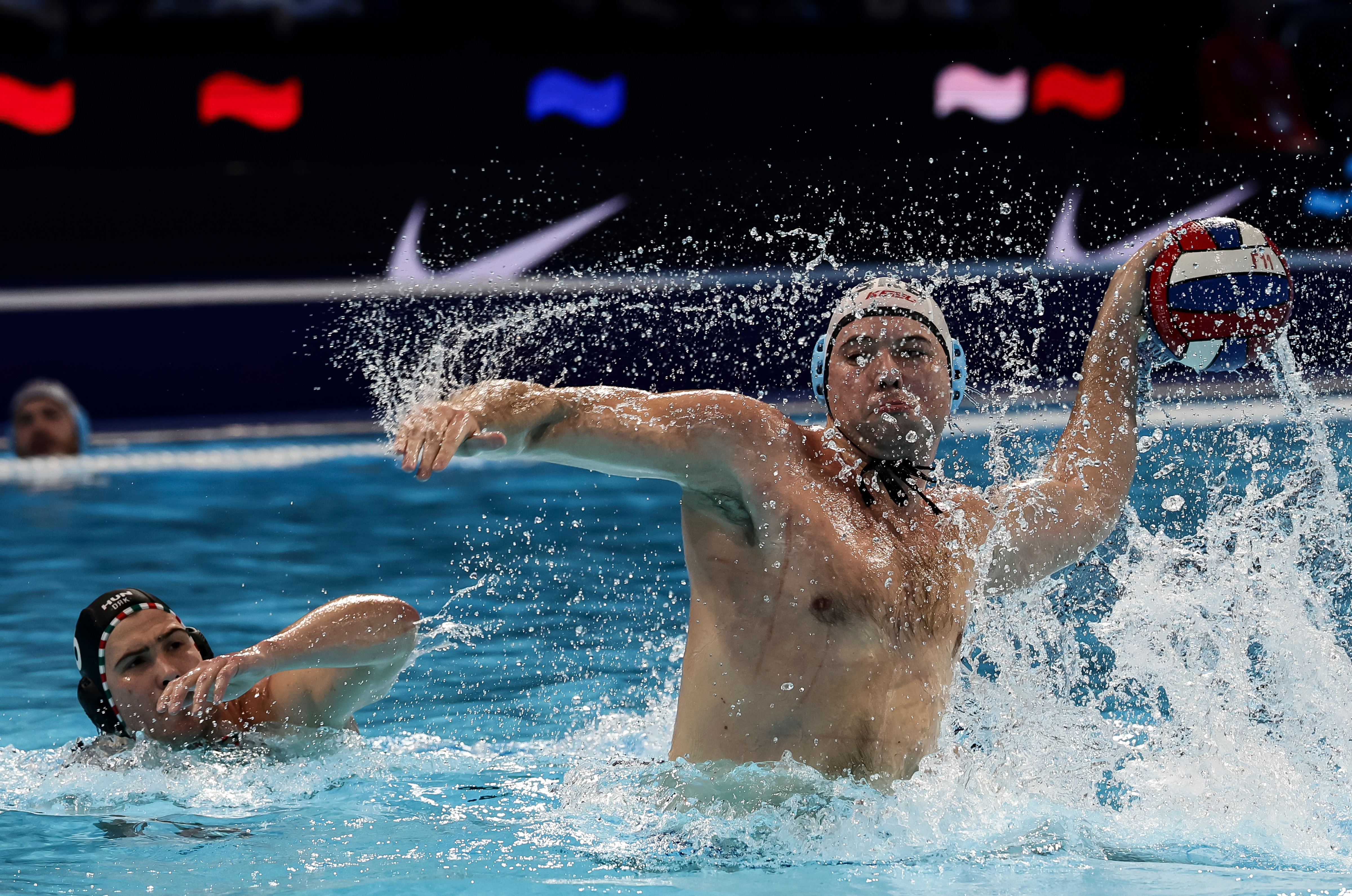 during the European Water Polo Championships 2026 Final match between Serbia and Hungary at Belgrade Arena on January 25, 2026 in Belgrade, Serbia. (Photo by Srdjan Stevanovic/Starsport.rs ©