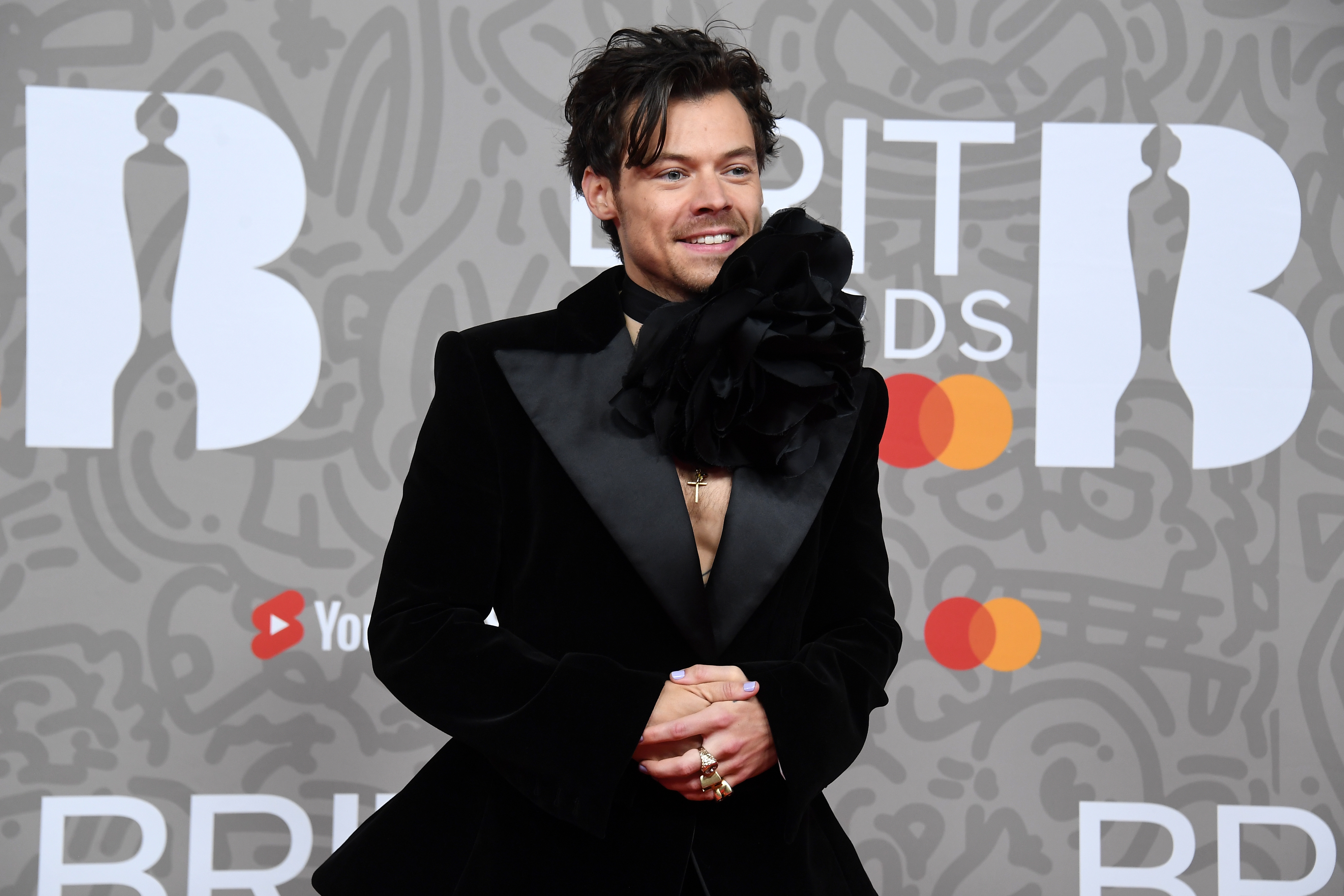 Harry Styles arrives for the 2023 BRIT Awards ceremony at The O2 arena in London, Britain, 11 February 2023. The annual pop music awards are presented by the British Phonographic Industry (BPI).  EPA/ANDY RAIN
