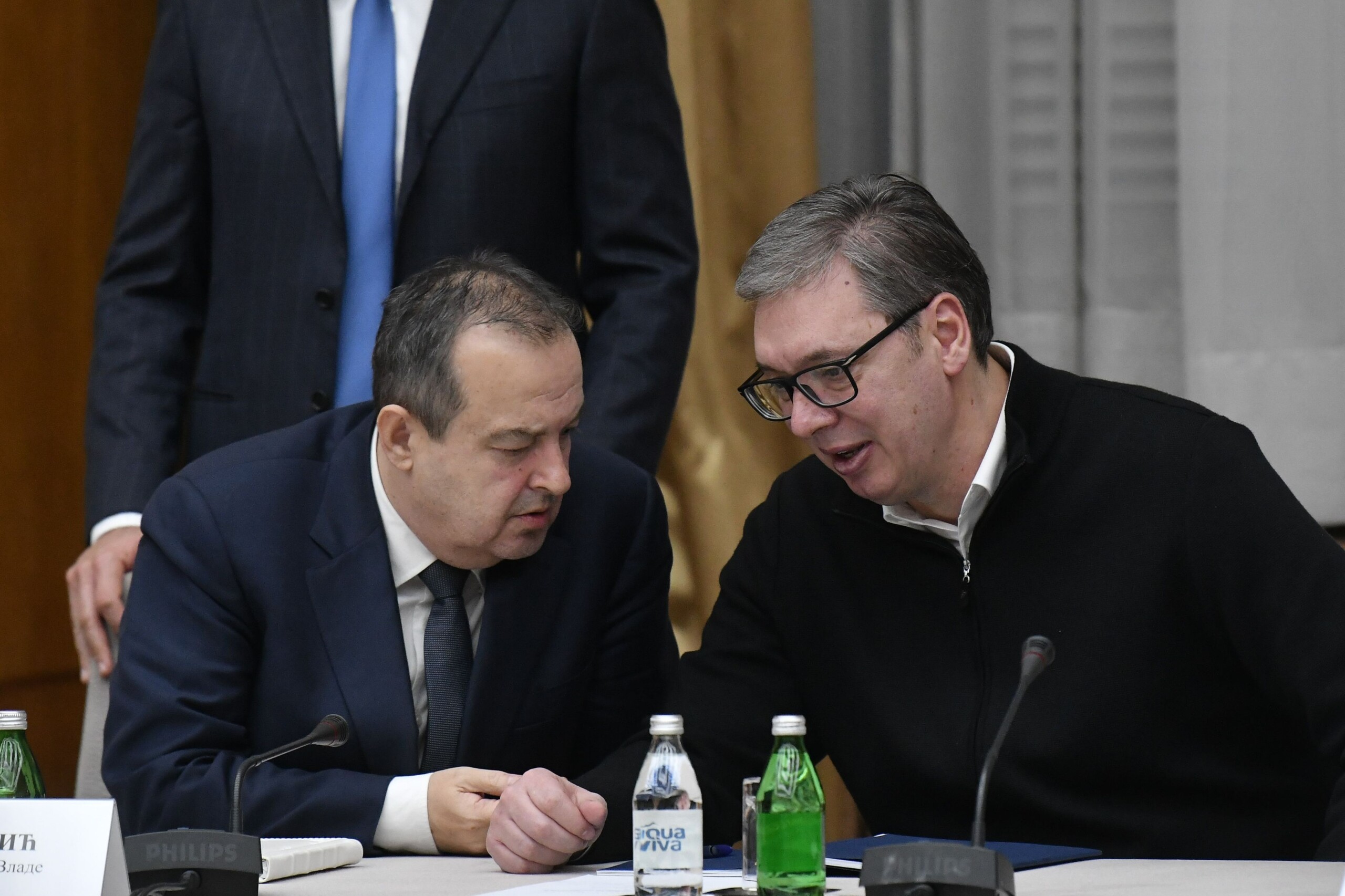 Beograd 28.01.2025. Ivica Dačić,  Aleksandar Vučić.  Sednica Vlade Srbije Foto: Goran Srdanov/Nova.rs