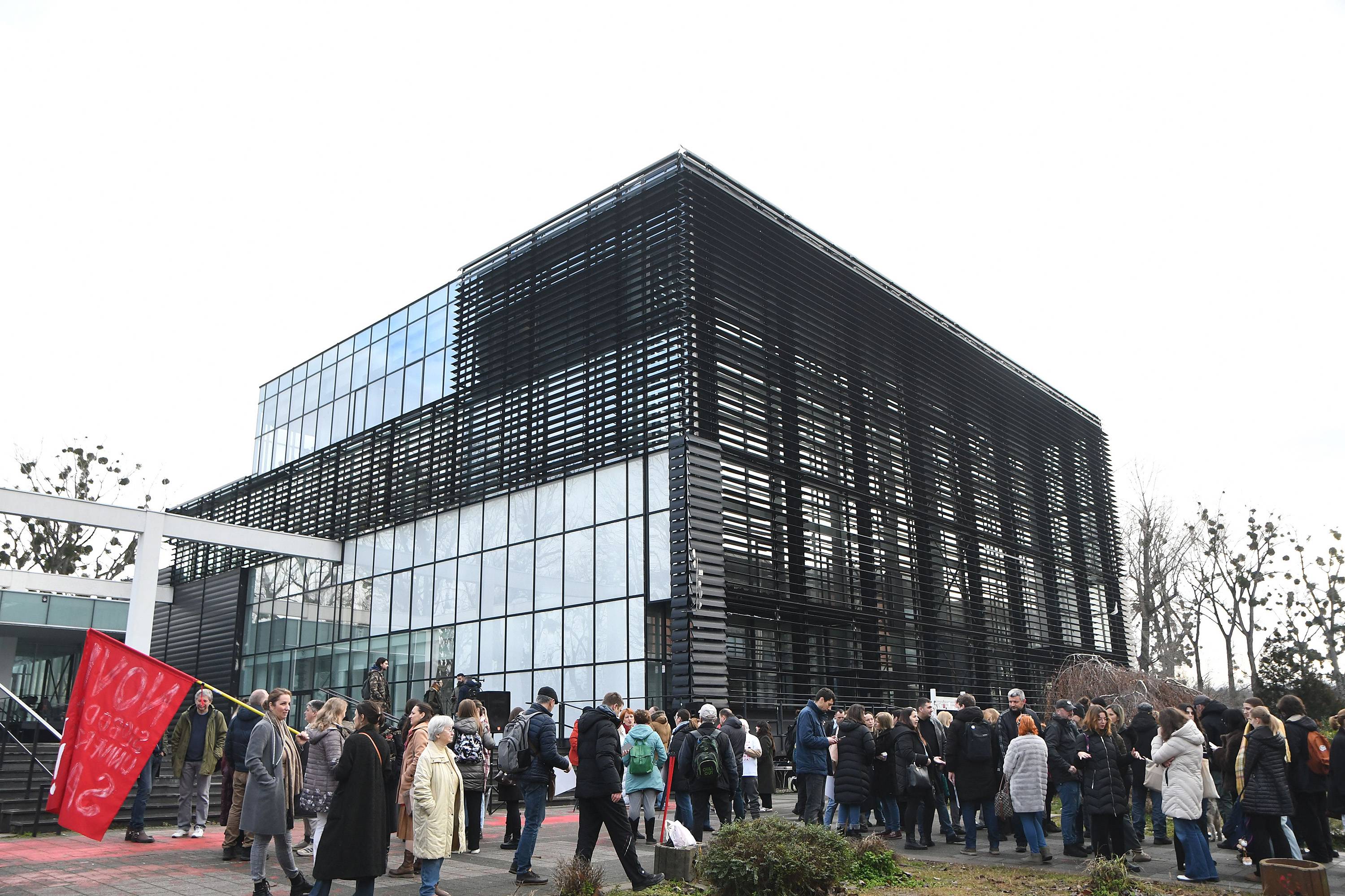 protest rektorat novi sad