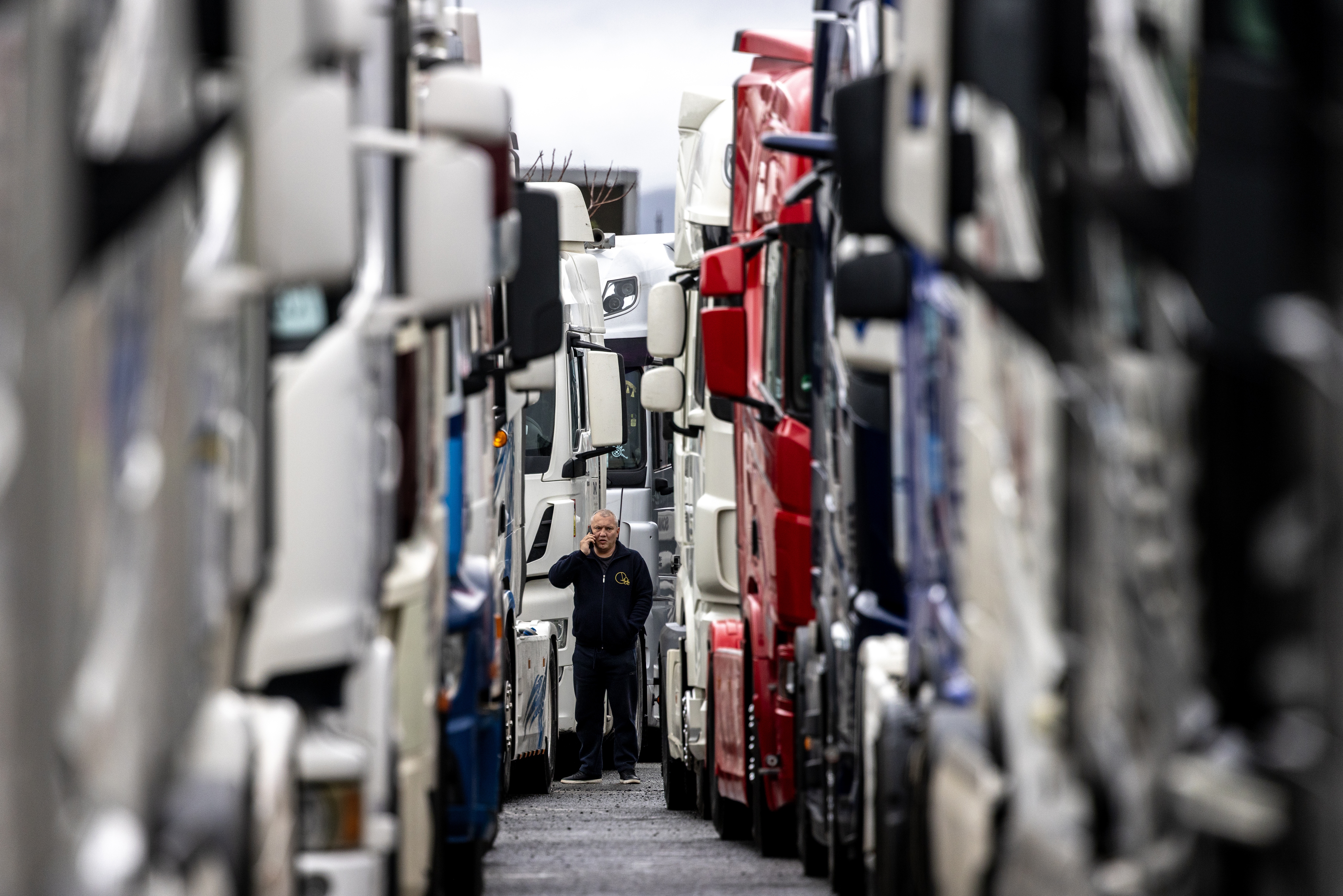 Makedonija kamioni kamiondžije blokada prelaza 13681102.jpg