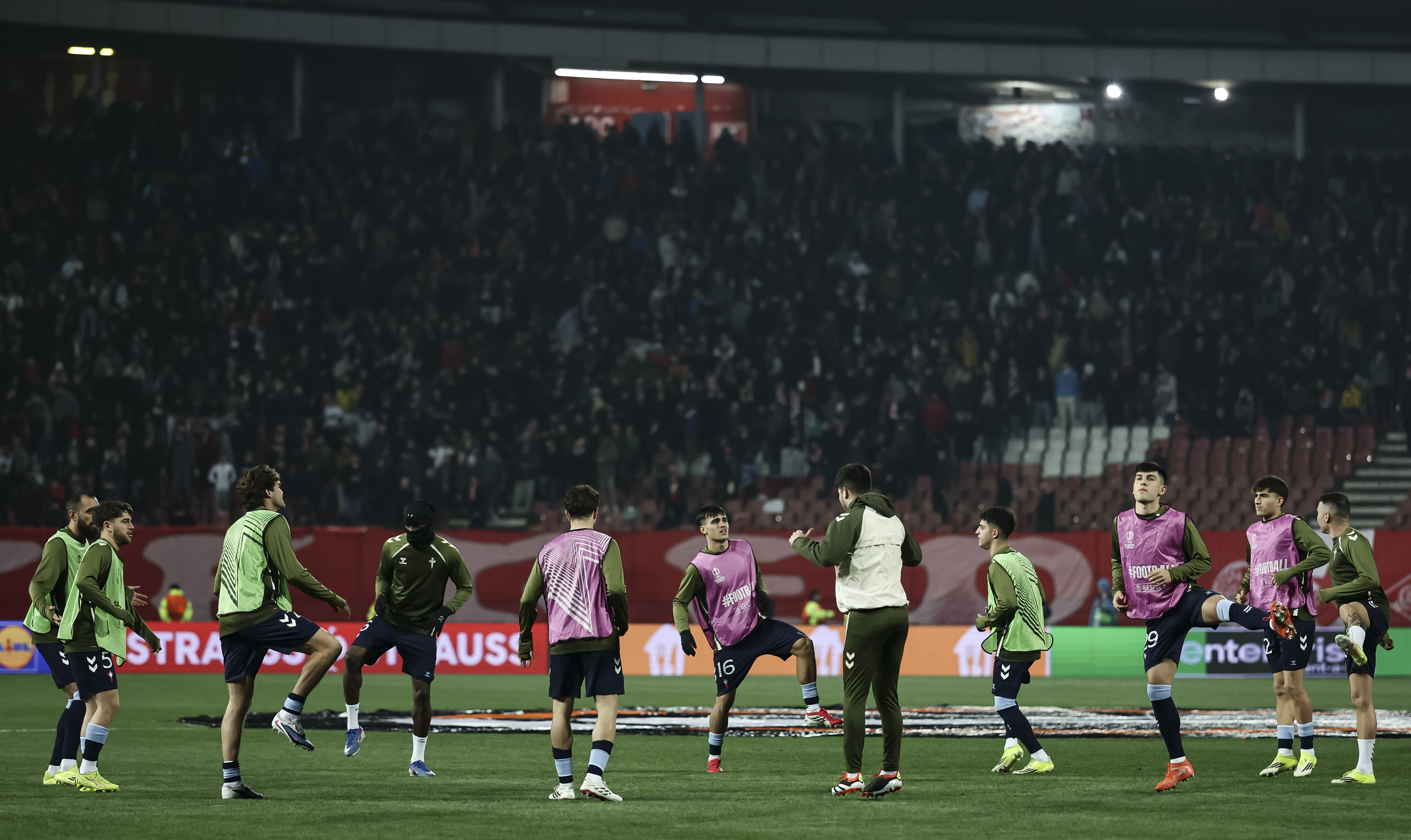 during the UEFA Europa League 2025/26 League Phase MD8 match between FK Crvena Zvezda and Real Club Celta at Stadium Rajko Mitic