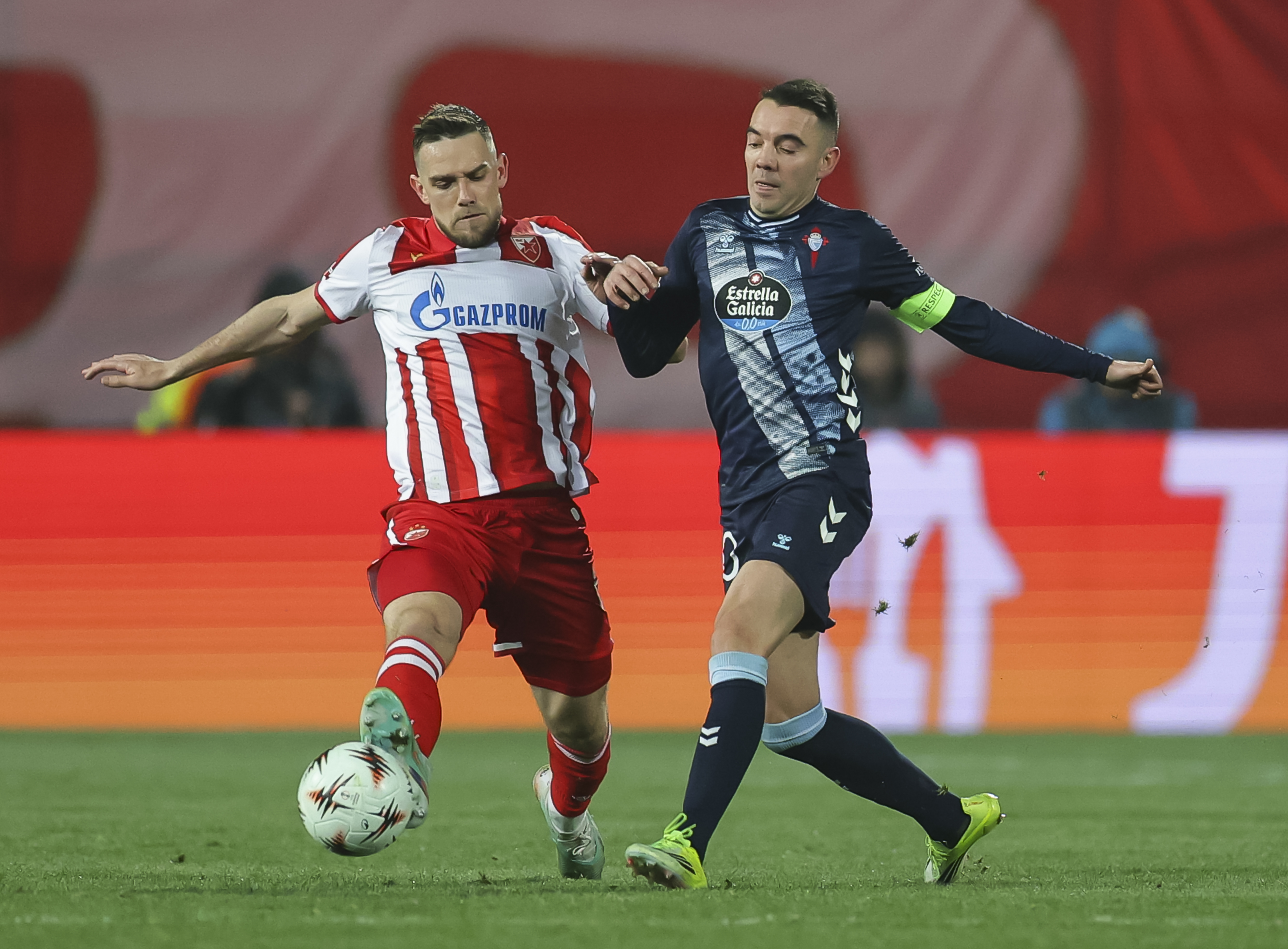 during the UEFA Europa League 2025/26 League Phase MD8 match between FK Crvena Zvezda and Real Club Celta at Stadium Rajko Mitic on January 29, 2026 in Belgrade, Serbia.