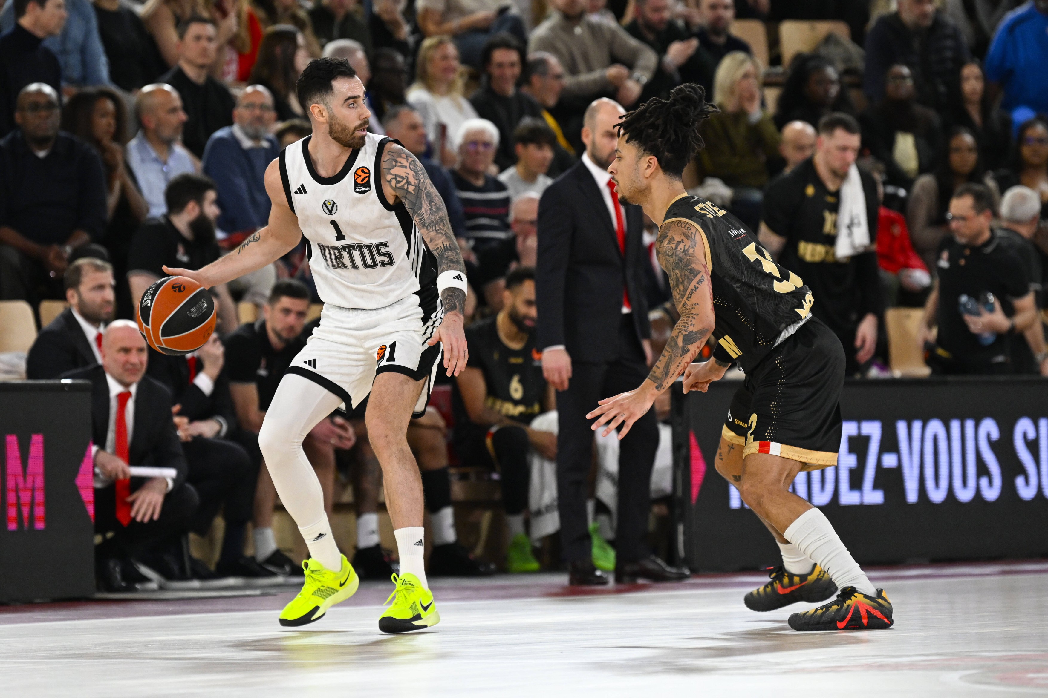 Luca Vildoza (Virtus Bologna) - Turkish Airlines EuroLeague match between AS Monaco and Virtus Bologna