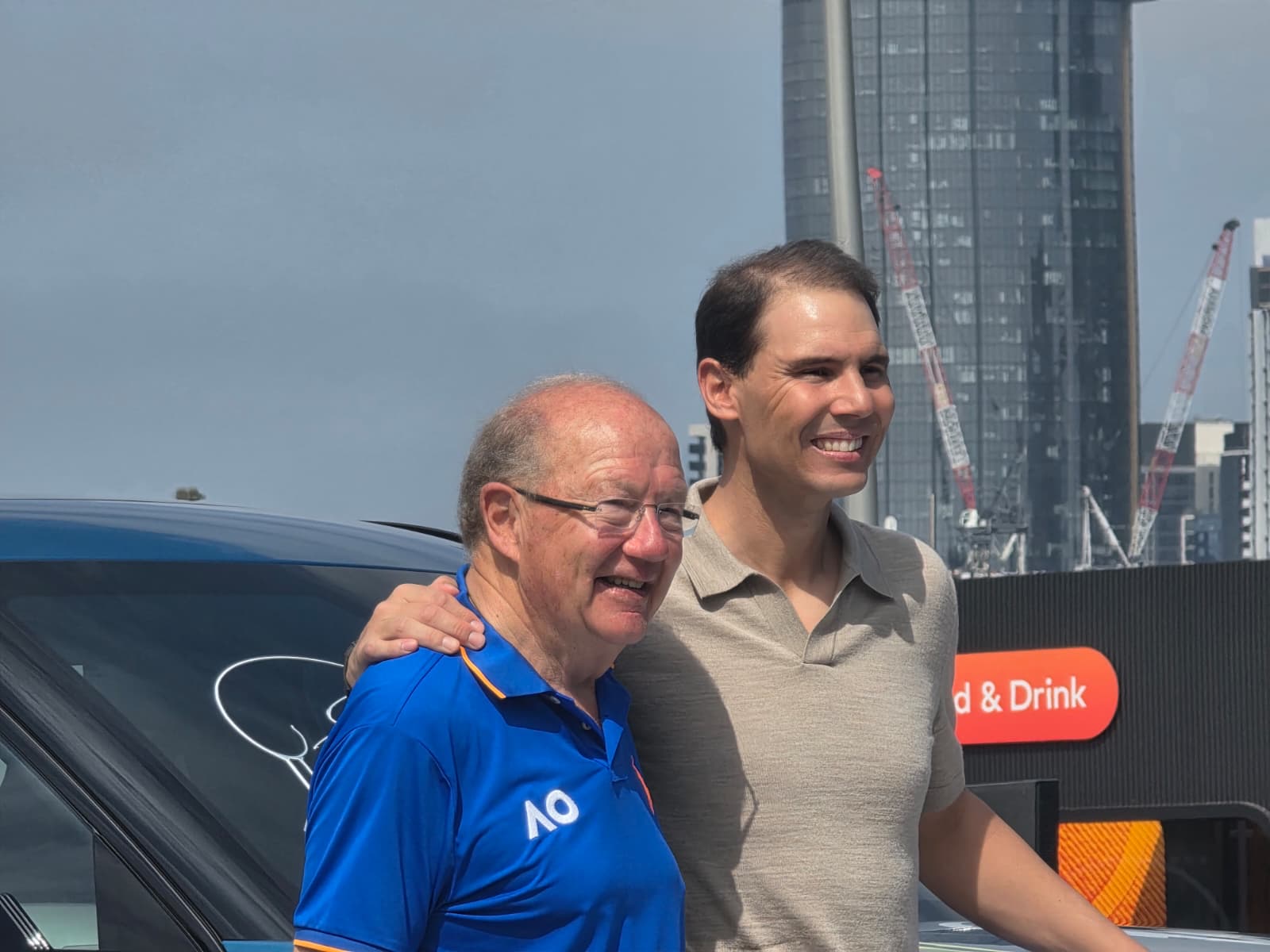 Rafael Nadal i vozač Ijan