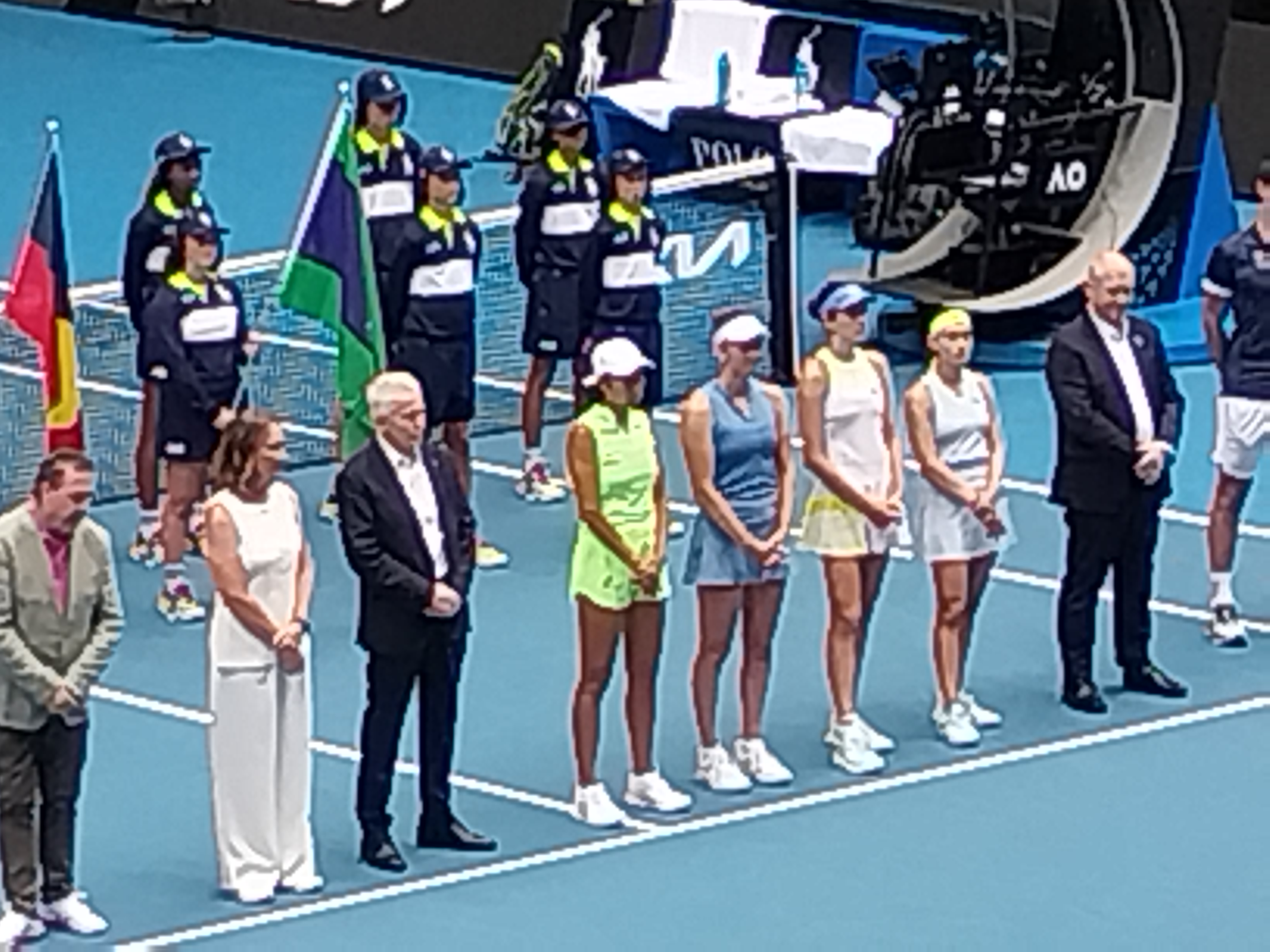 Finalistkinje ženskog dubla na svečanosti proglašenja pobednica