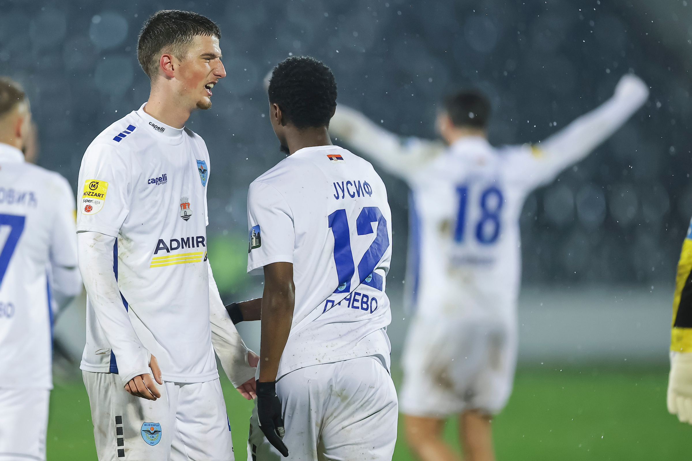 Nikola Zecevic (L) and Jasper Sylvester