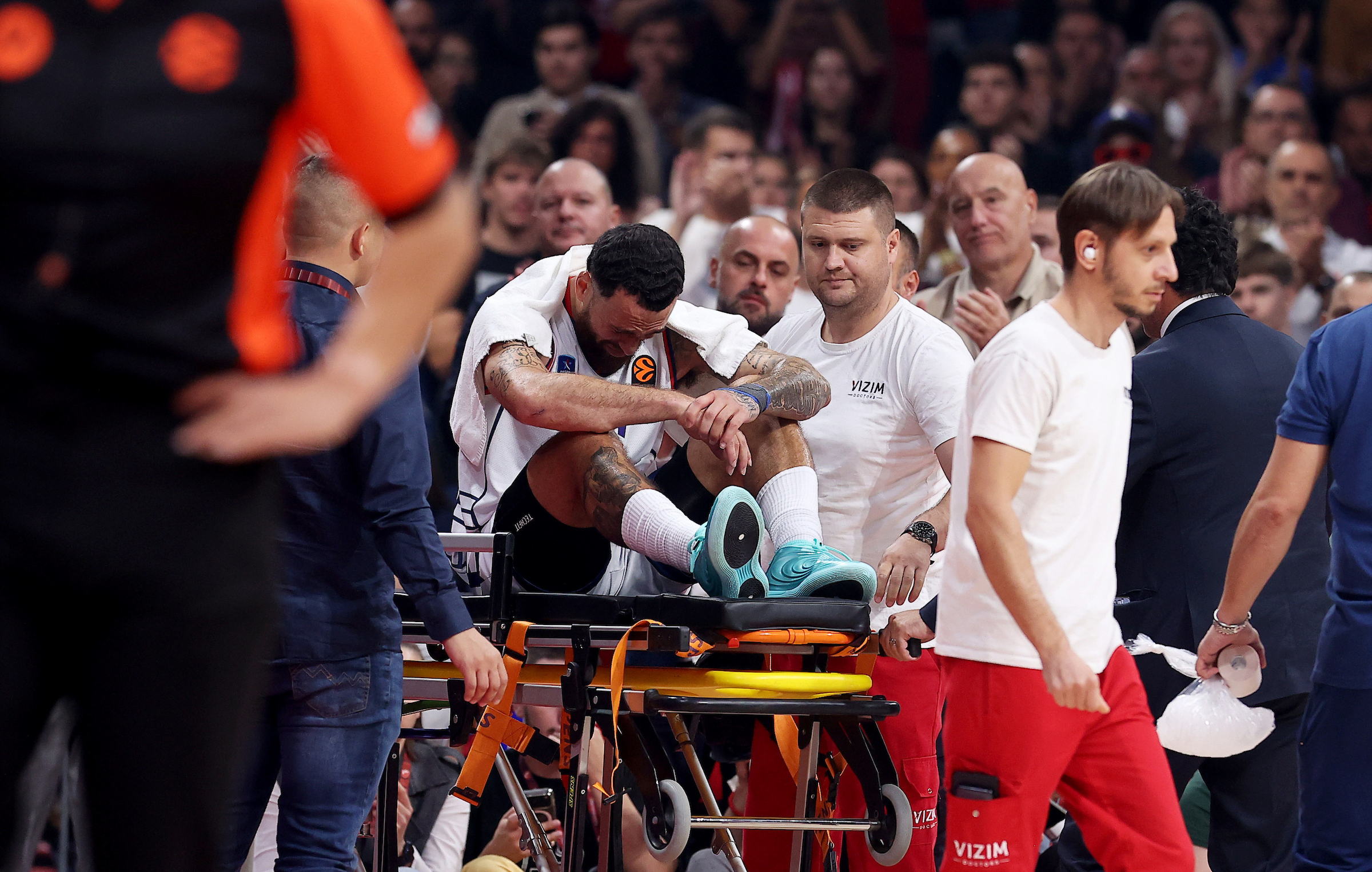 Belgrade, Serbia. 1th Oct, 2026. Crvena Zvezda's during Euroleague basketball match between Crvena Zvezda (Red Star) and Anadolu Efes Istanbul on October 1. 2026. in Belgrade, Serbia.(photo by Pedja Milosavljevic/STARSPORT ©)