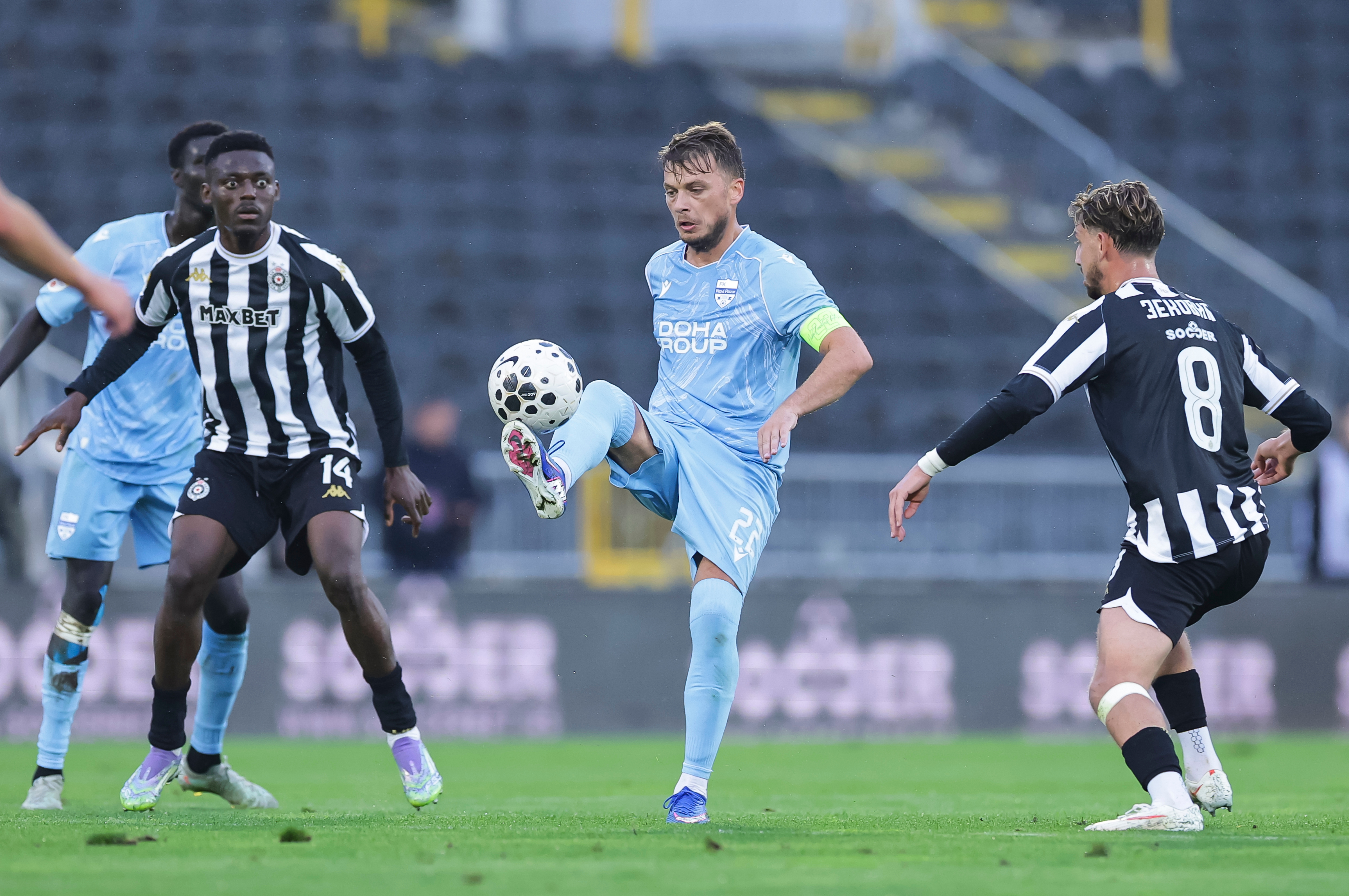 during the Mozzart Super Liga 2026/2027 match between Partizan and Novi Pazar at stadium FK Partizan on October 11, 2026 in Belgrade, Serbia. (Photo by Srdjan Stevanovic/Starsport.rs ©)