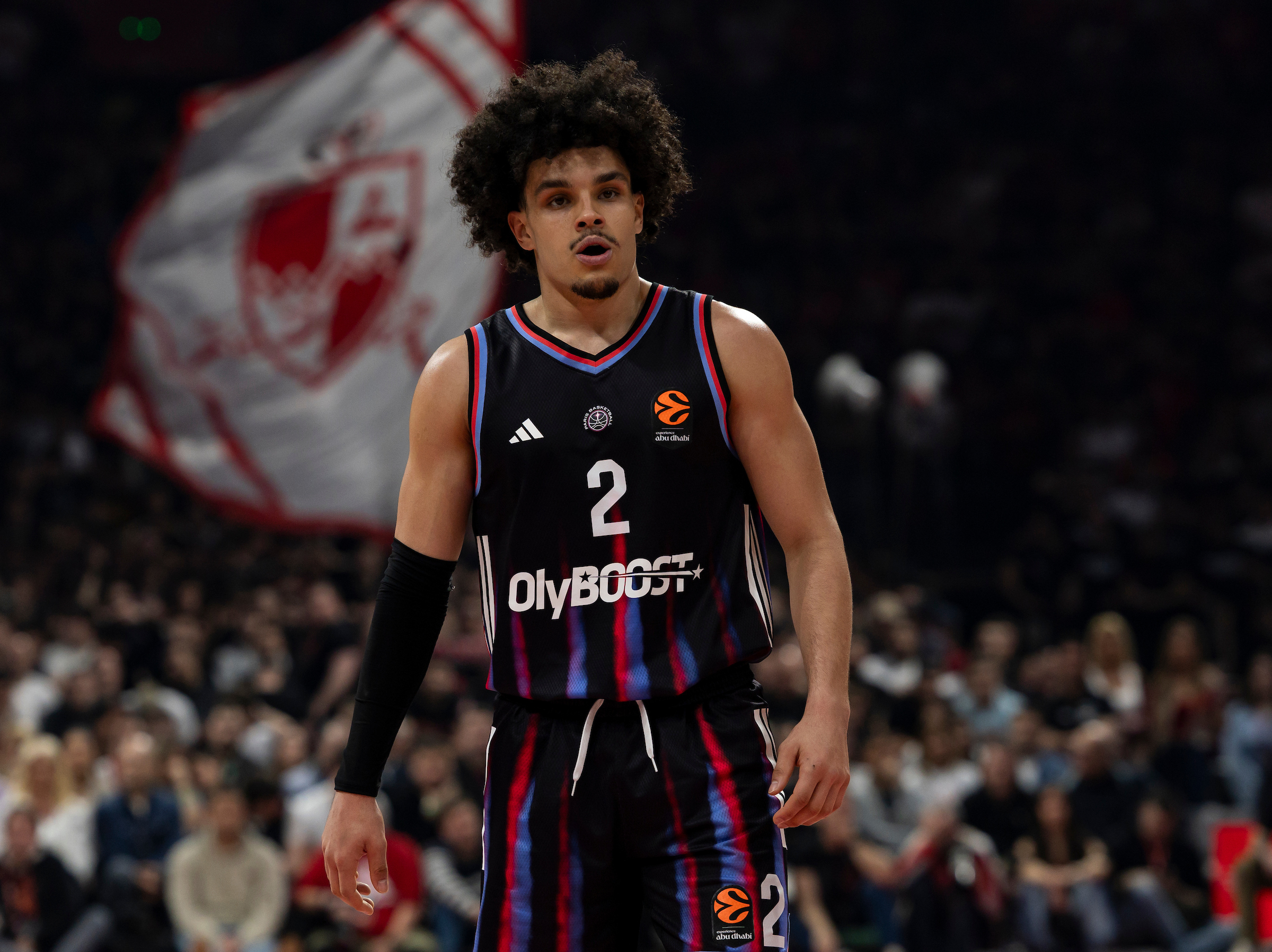 Nadir Hifi, #2 of Paris Basketball during 2025/2026 EuroLeague Round