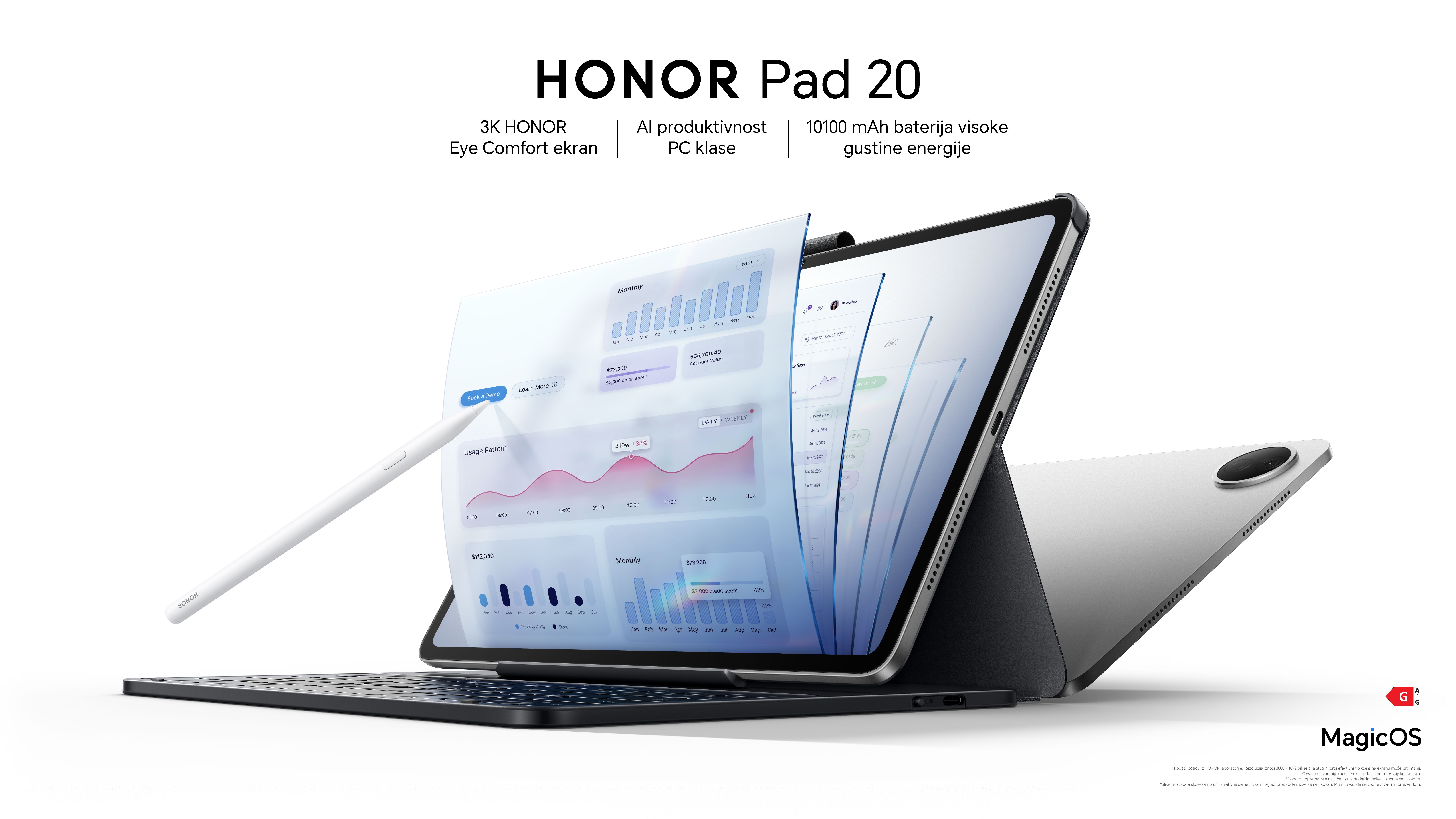 HONOR Pad 20 with pencil.jpg, PR Honor Ponedeljak