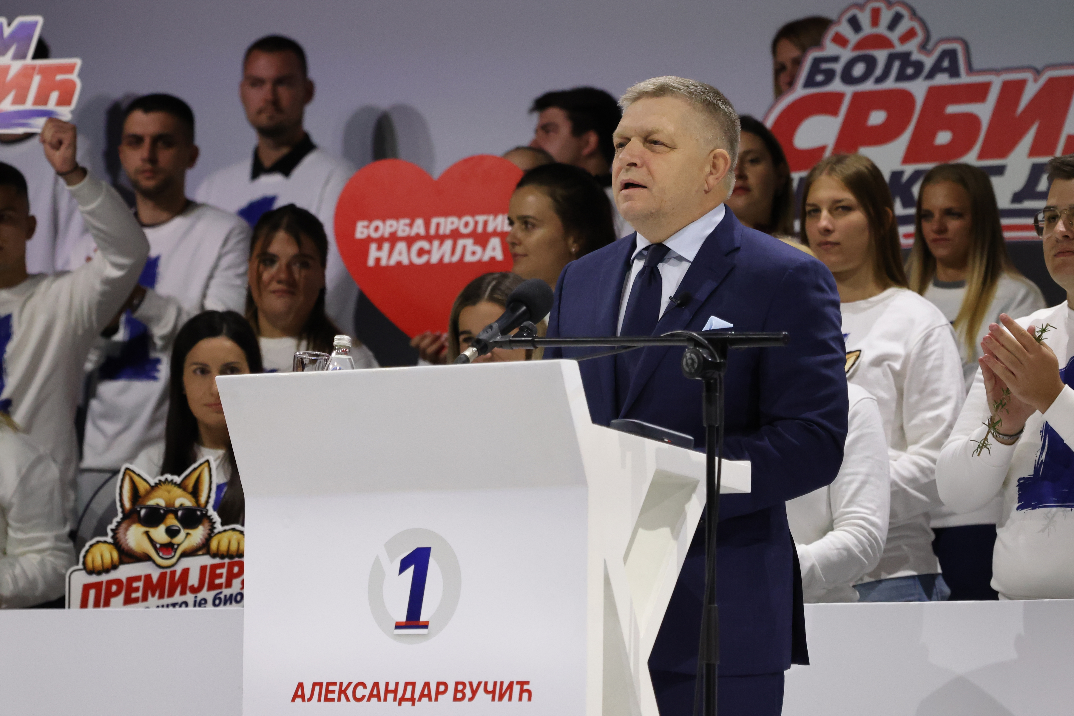 16, oktobar 2026, Novi Sad - Predizborni miting izborne liste "Aleksandar Vucic – Ujedinjena Srbija" odrzan je u Novom Sadu. Photo: M.M./ATAImages
