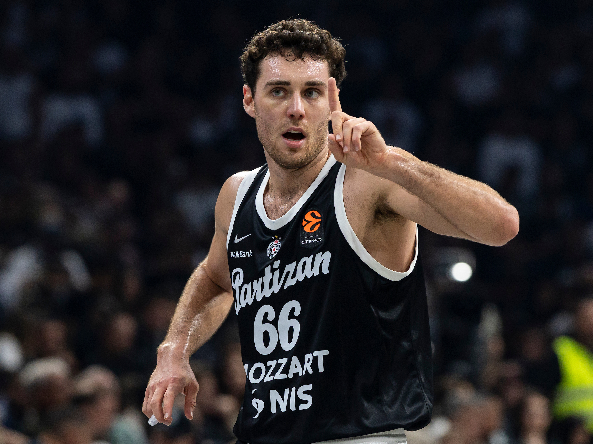 Alessandro Pajola, #66 of Partizan Mozzart Bet Belgrade