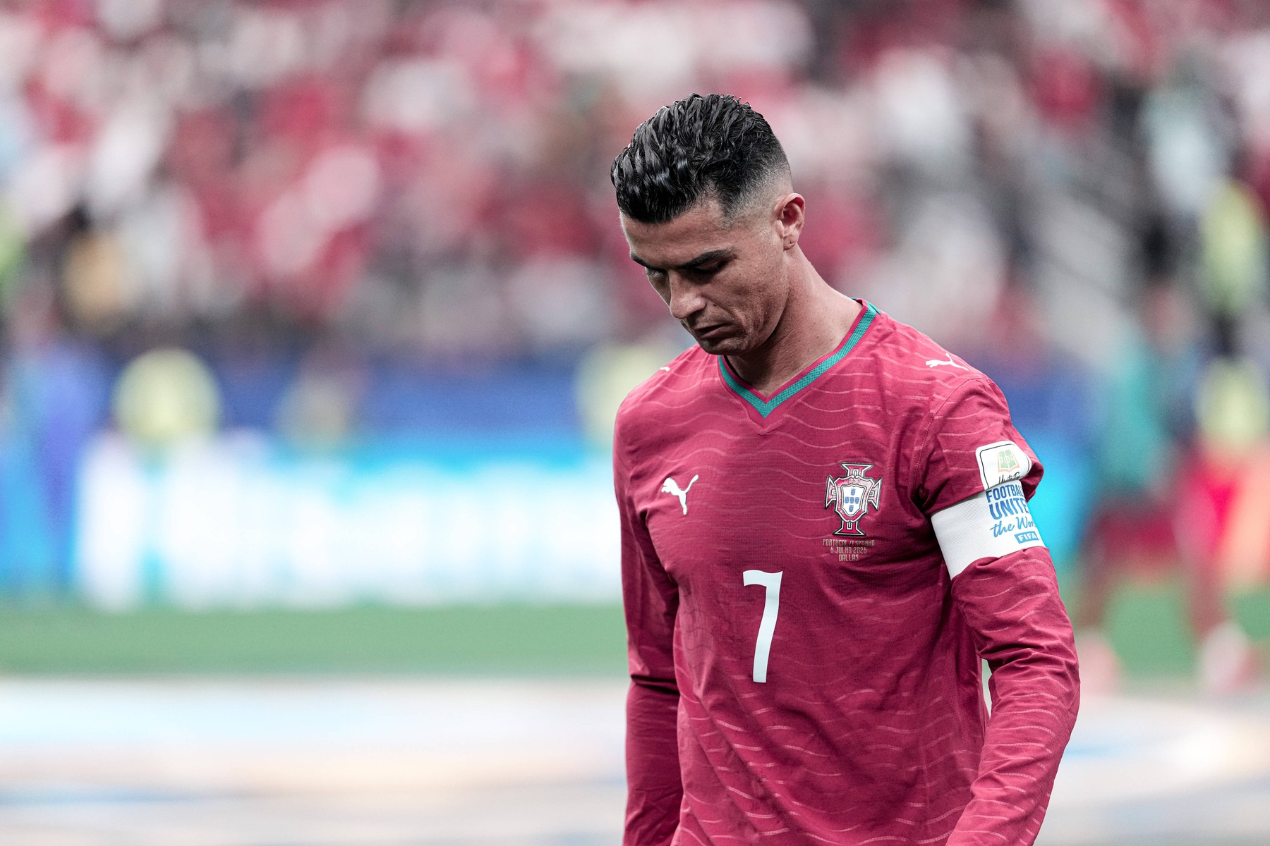 ARCHIVE: DALLAS, UNITED STATES - JULY 06: Cristiano Ronaldo of Portugal loo