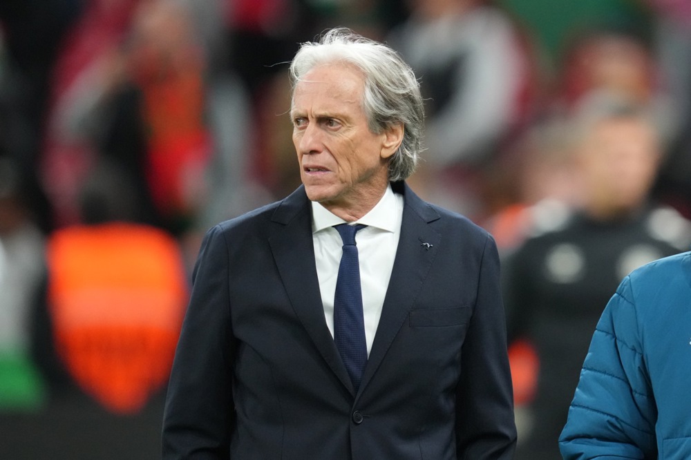 epa13275550 Portugal coach Jorge Jesus looks on before the UEFA Nations League