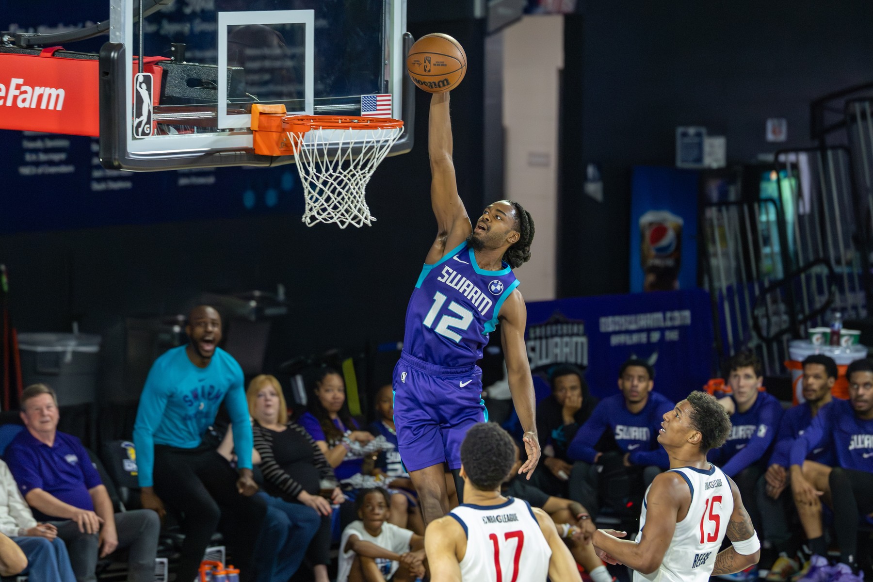 April 3, 2026, Greensboro, North Carolina, USA: Greensboro Swarm guard A