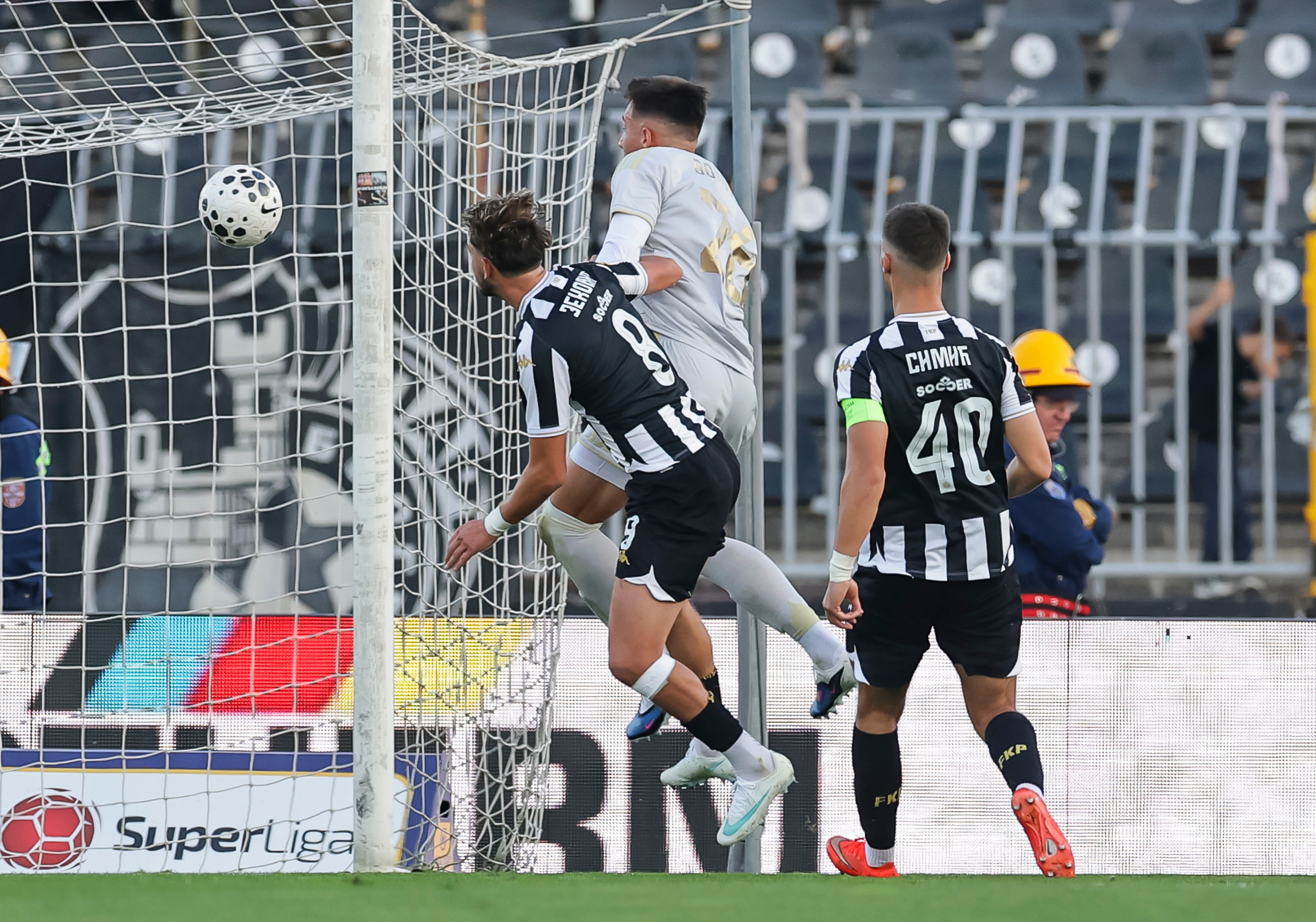during the Mozzart Super Liga 2026/2027 match between Partizan and Cukaricki at stadium FK Partizan on October 24, 2026 in Belgrade, Serbia. (Photo by Srdjan Stevanovic/Starsport.rs ©)