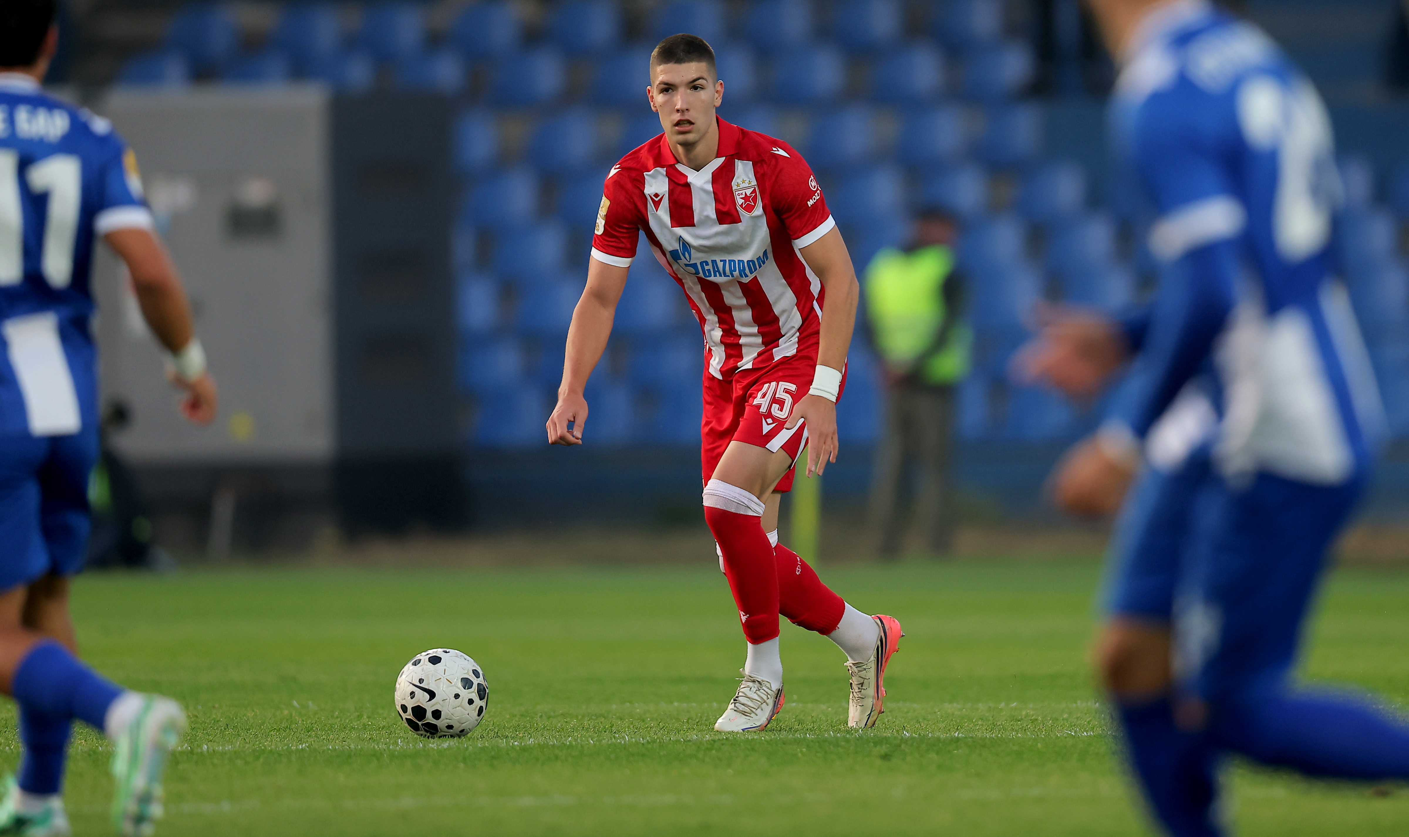 Belgrade, Serbia. 25th October, 2026.  during the Serbian Superleague football match between OFK Beograd and Crvena Zvezda (Red Star) on October 25, 2026 in Belgrade, Serbia. (Photo by Pedja Milosavljevic/Starsport.rs ©)