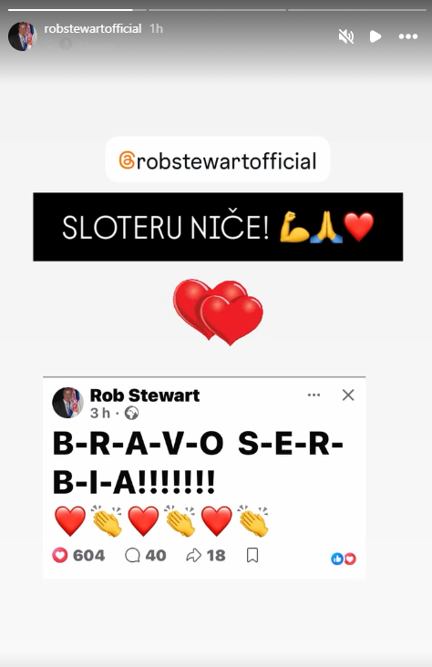 Foto: Printskrin/Instagram/robstewartofficial