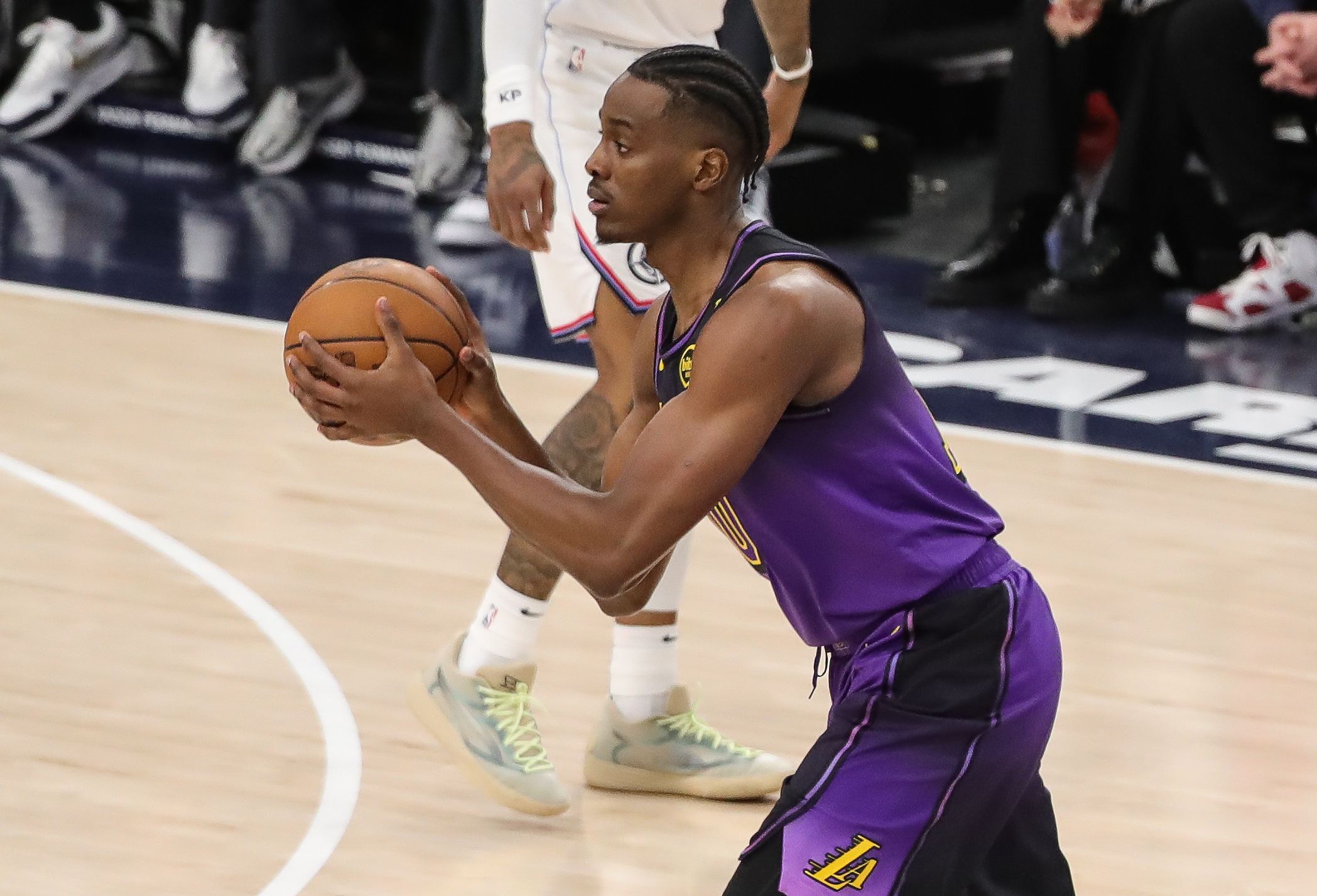 Los Angeles Lakers center Christian Koloko (10)