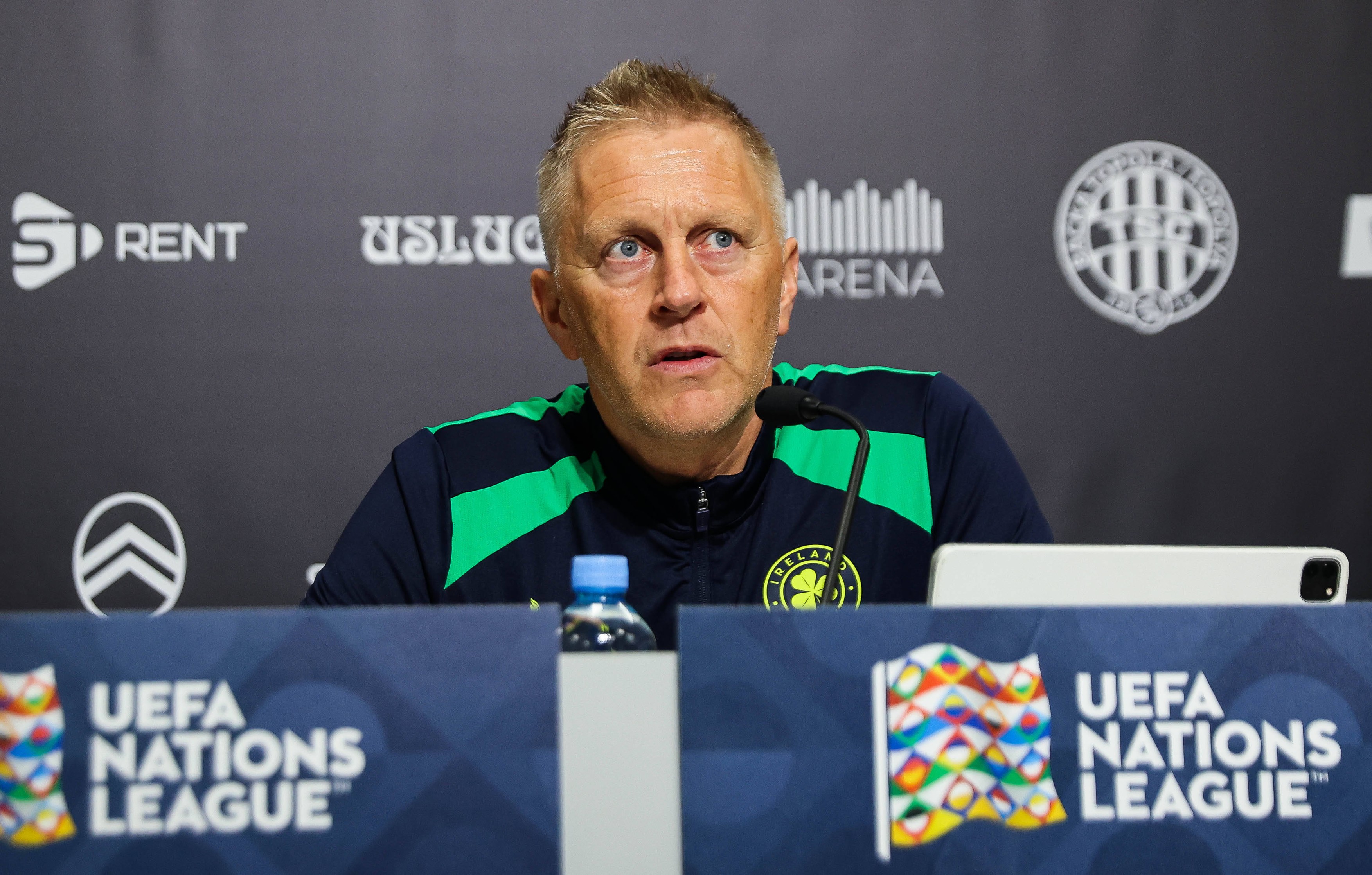 Republic of Ireland press conference, PK, Pressekonferenz TSC Arena
