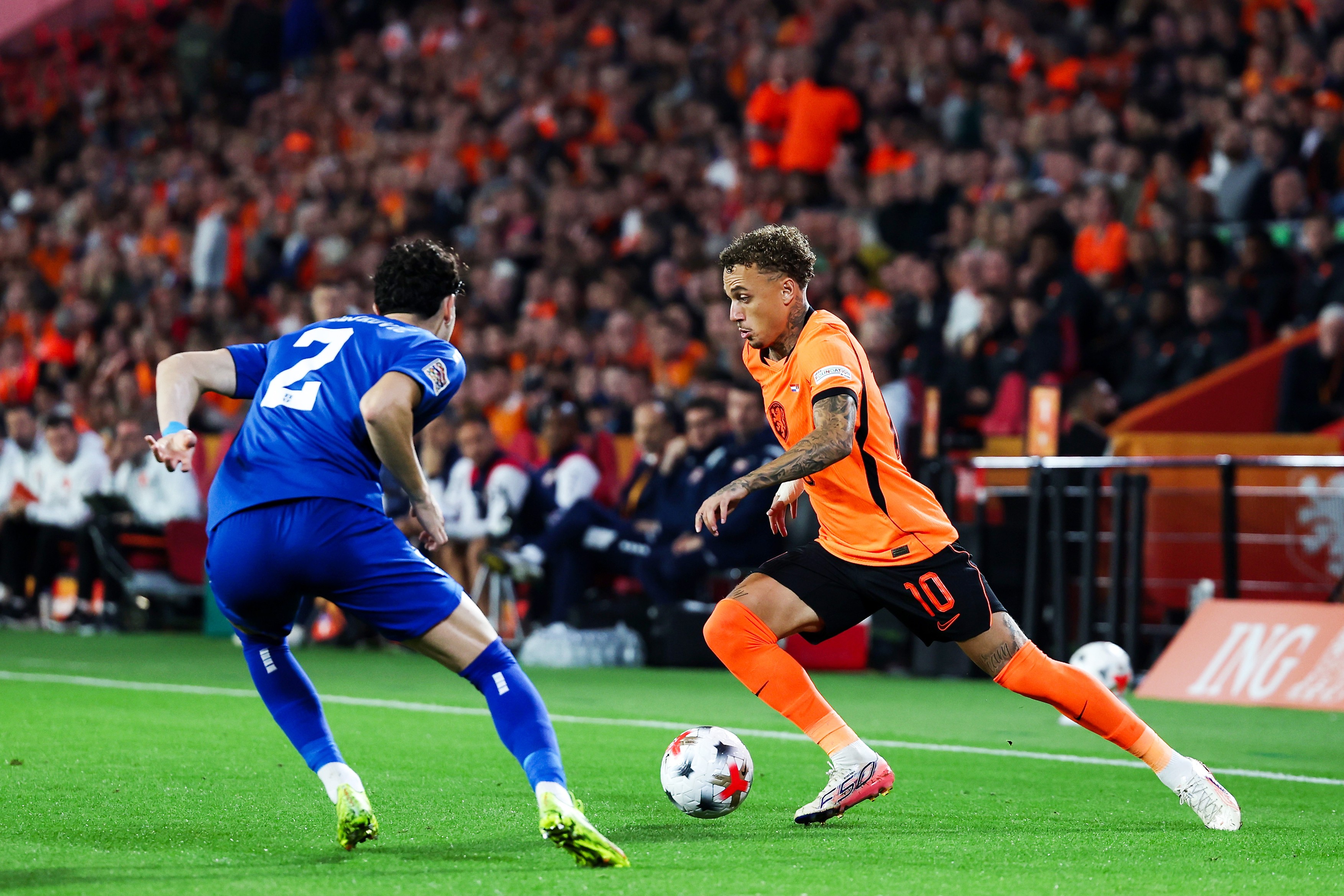 Kosta Nedeljković of Serbia, Noa Lang of the Netherlands