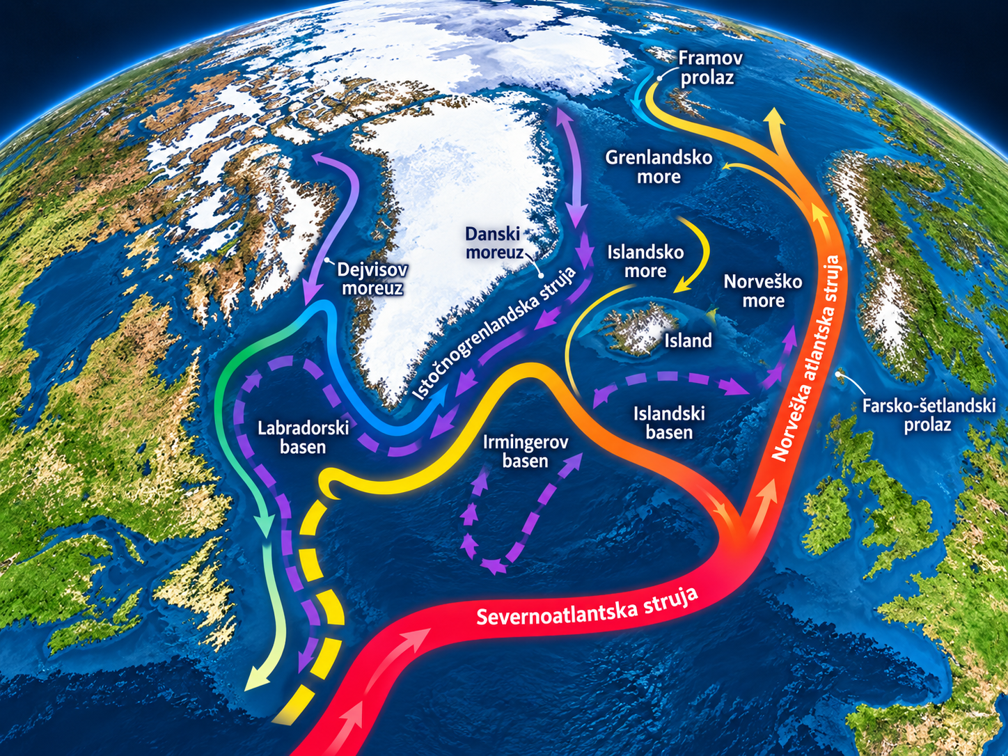 North Atlantic Ocean Currents Atlas