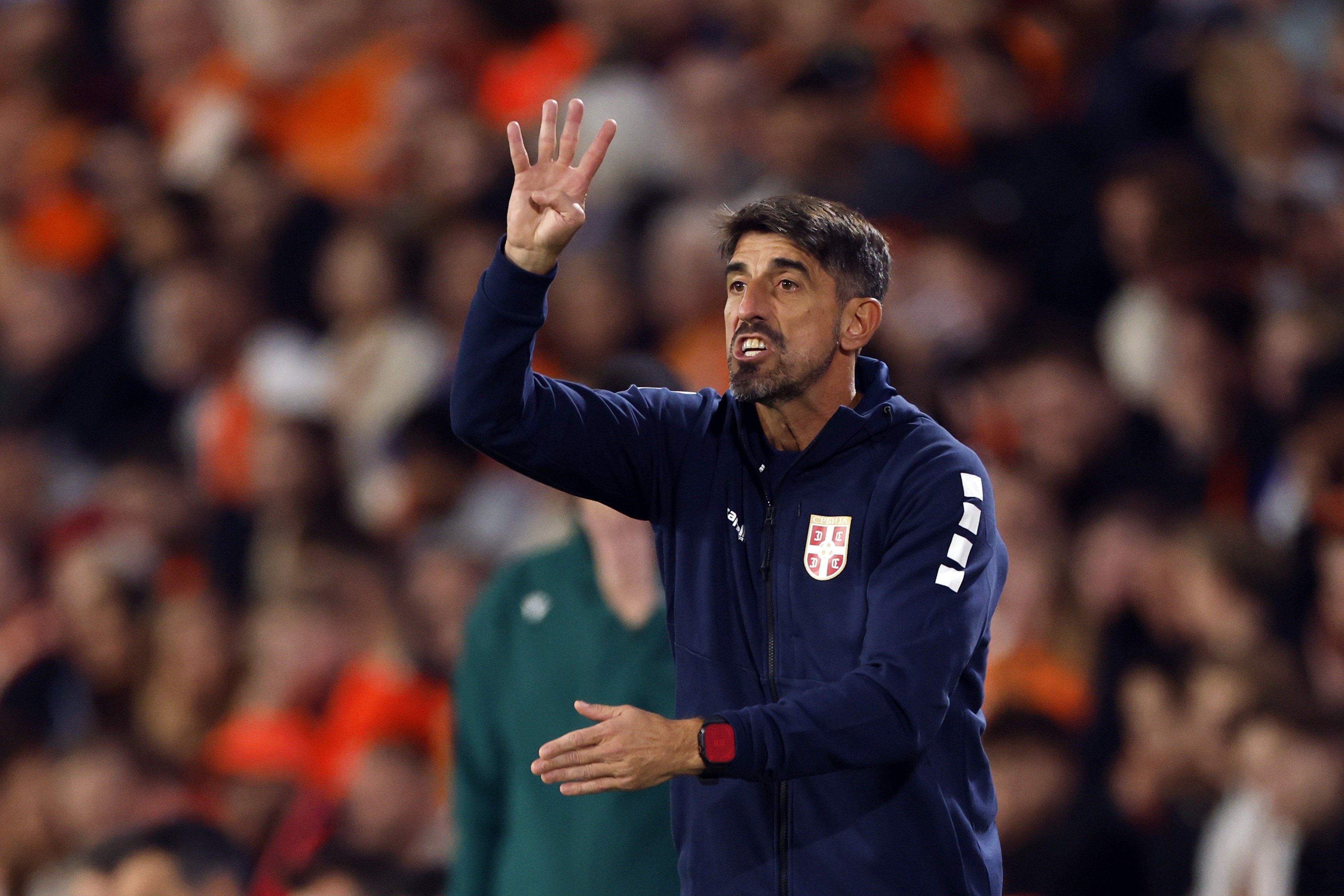 Serbia national coach Veljko Paunovic during the UEFA Nations League