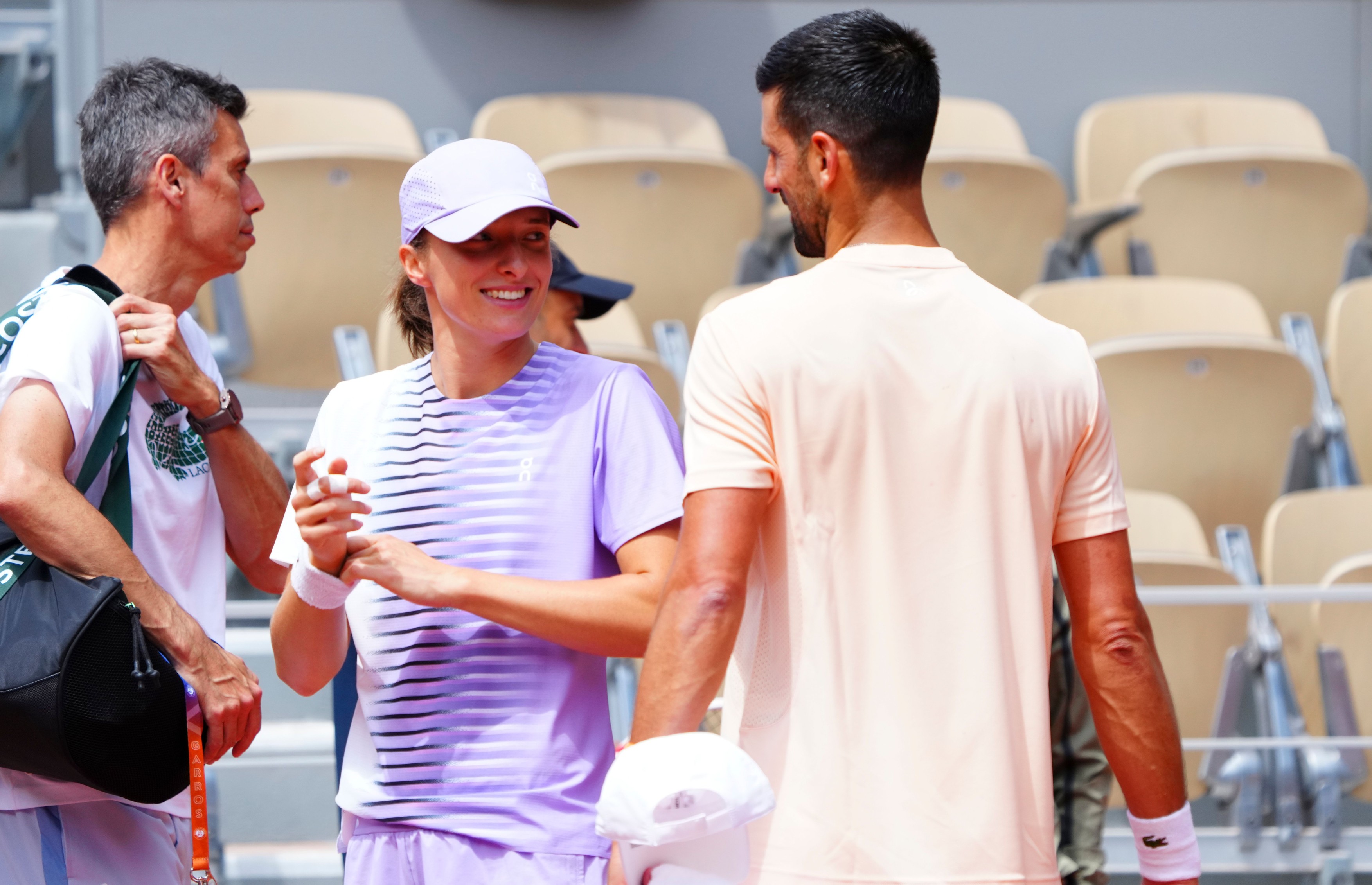 Novak Djokovic and Iga Swiatek