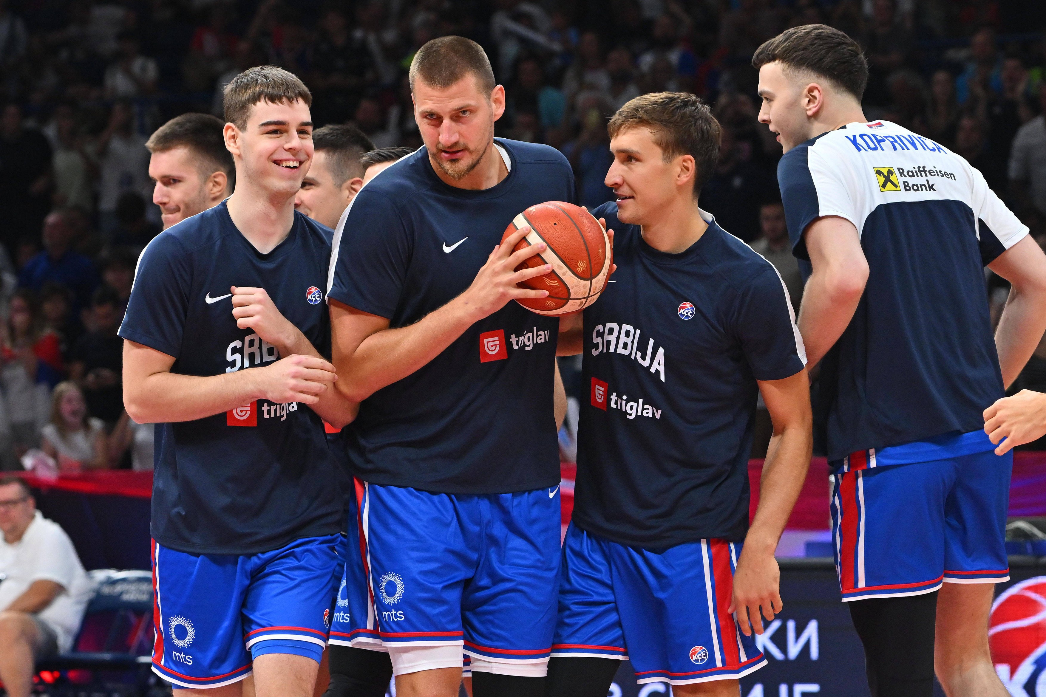 SERBIA vs SLOVENIA NIKOLA TOPIC, NIKOLA JOKIC, BOGDAN BOGDANOVIC