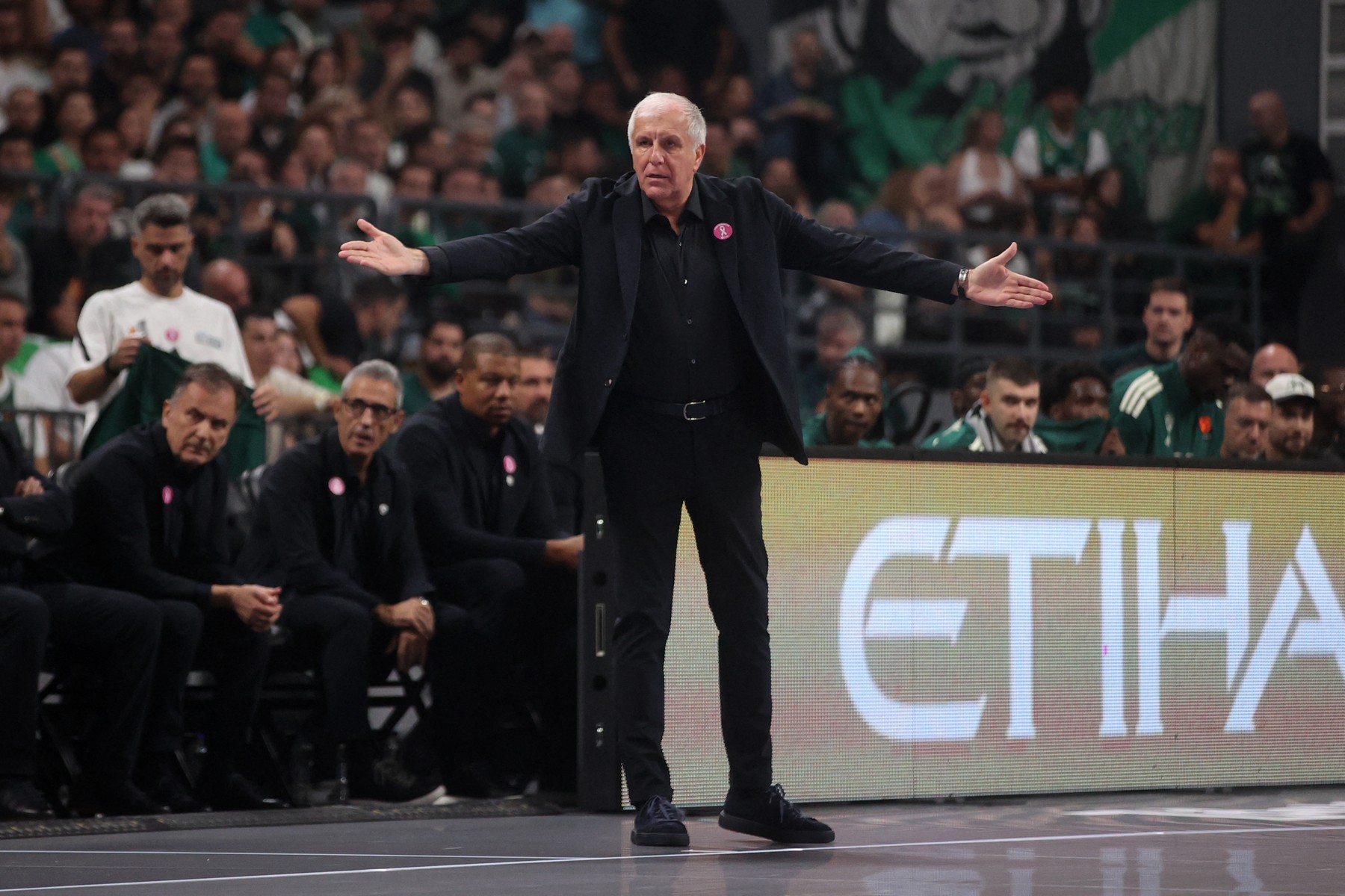 ATHENS, GREECE - OCTOBER 08 : Panathinaikos AKTOR head coach
