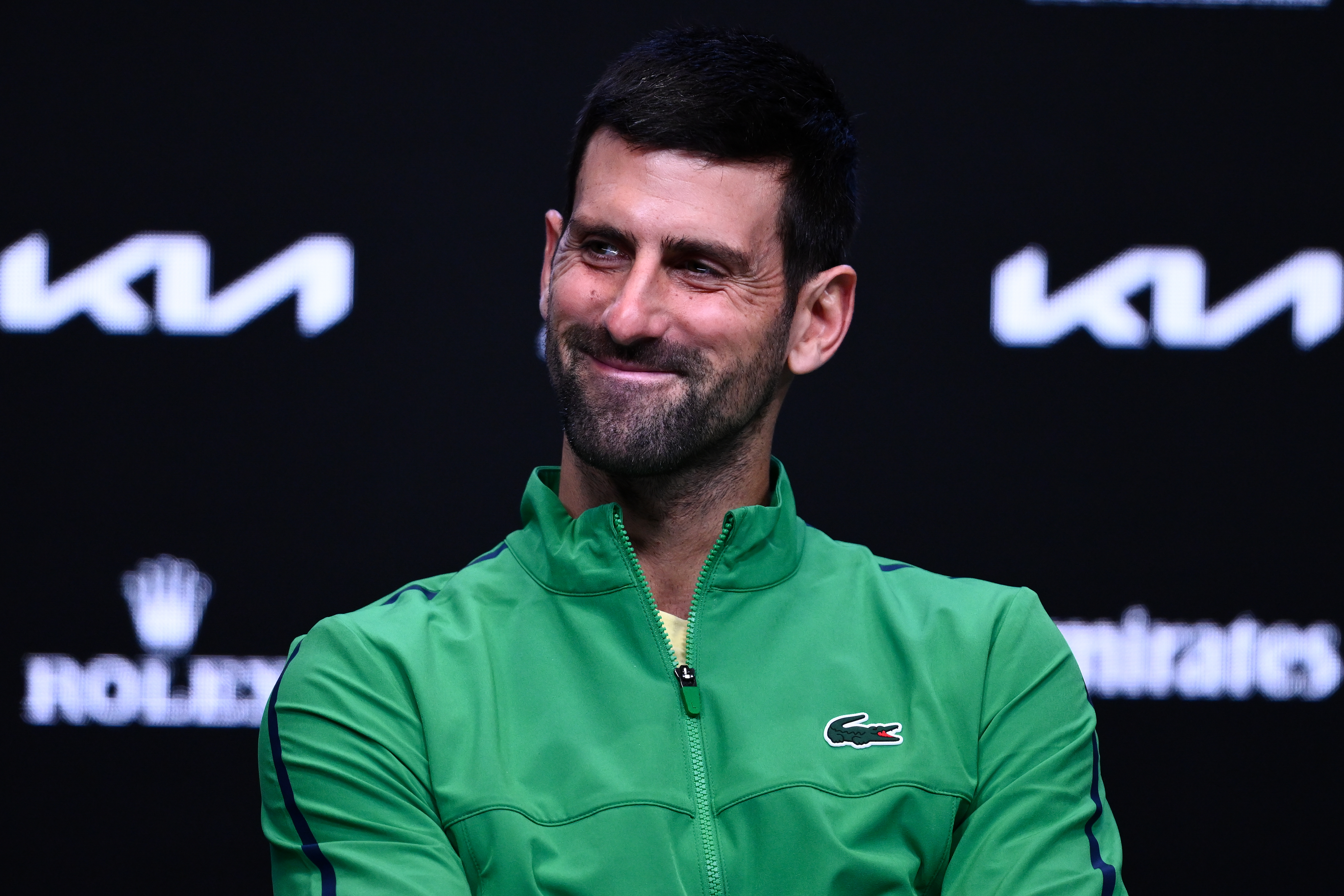 Novak Djokovic of Serbia, press conference after losing final match at the Australian Open tennis tournament in Melbourne, 1st February 2026.