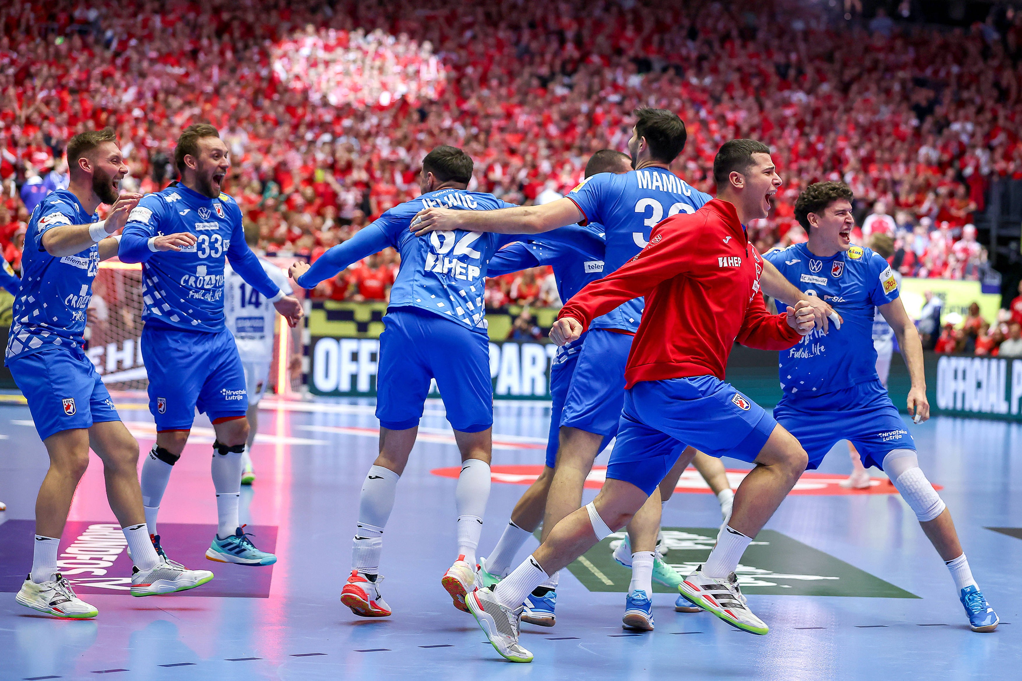 Croatia handball players at EHF Euro 2026