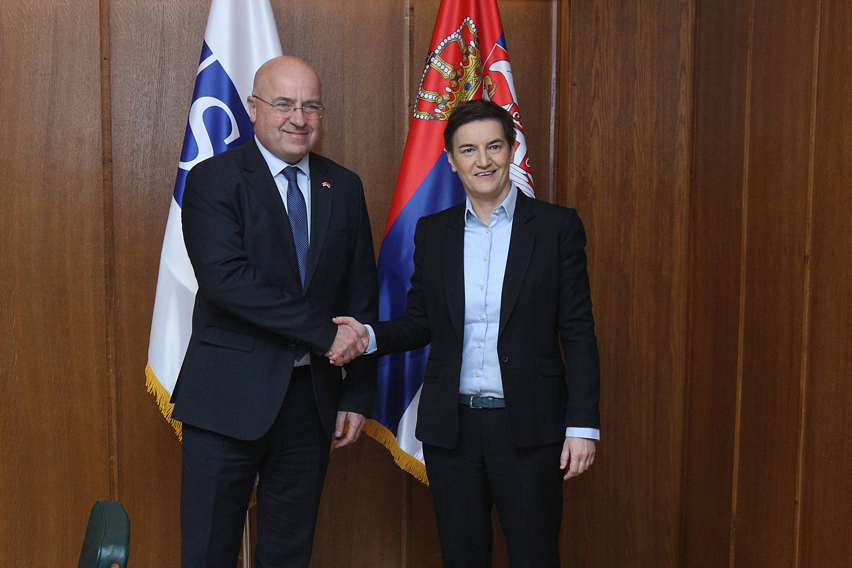Ana Brnabic sef Misije OEBS u Srbiji Marsel Pesko