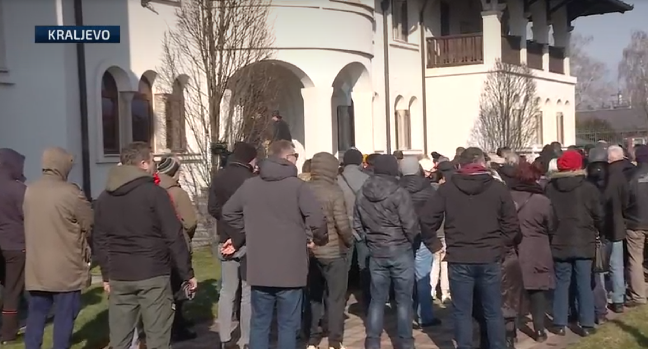 Kraljevo, episkopski dom, podrška mitropolitu Justinu, vladika Justin Žički