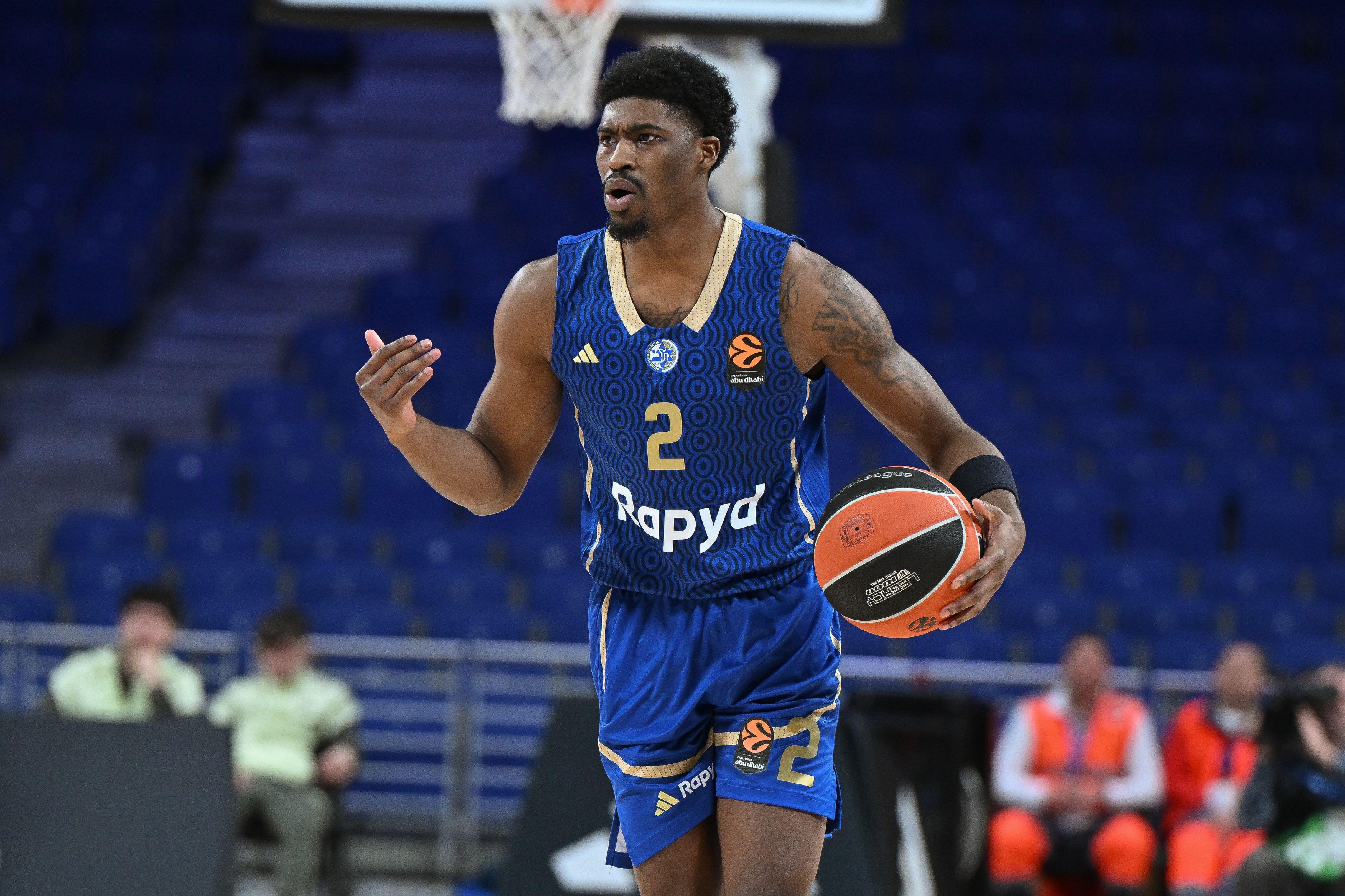 Jimmy Clark III of Maccabi Tel Aviv during the Euroleague