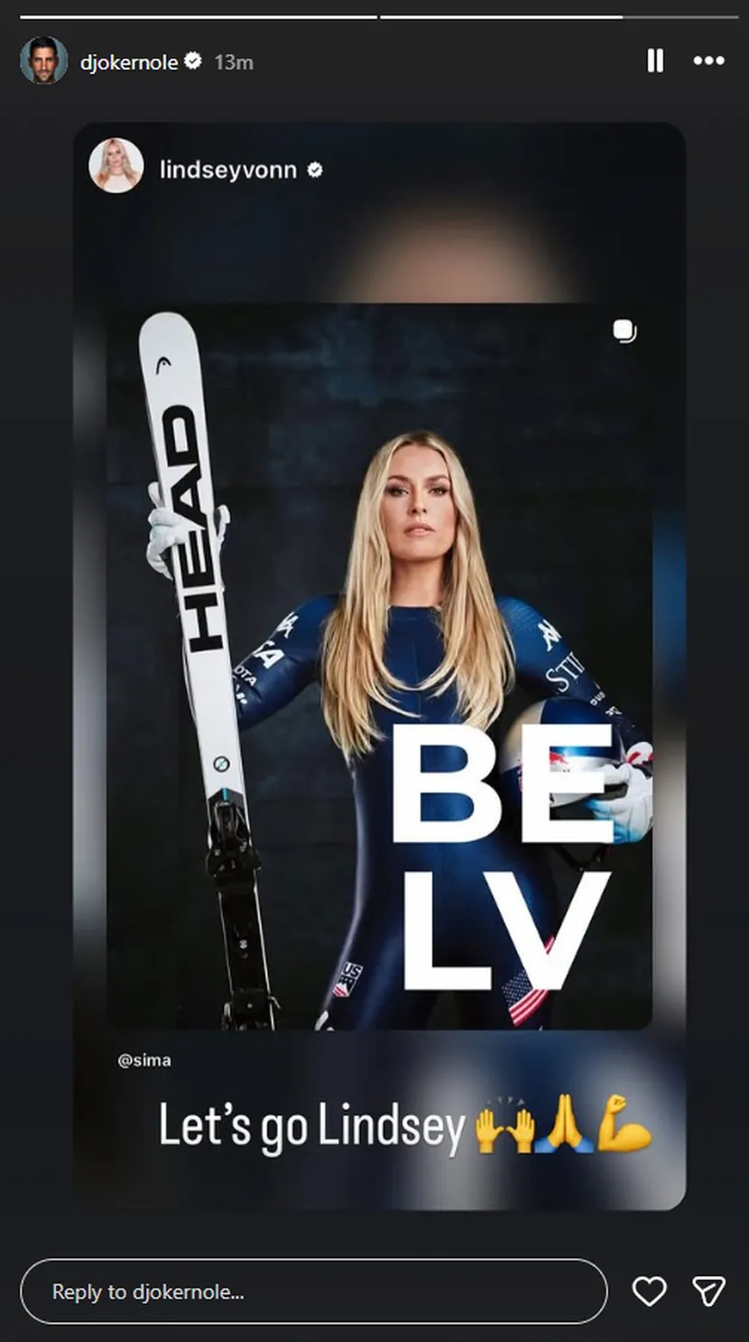 Novak Djokovic, Lindzi Von