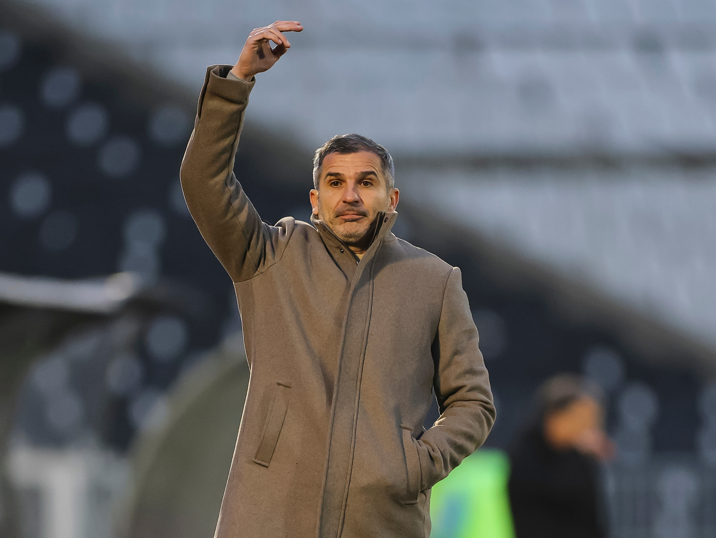 Head coach Nenad Stojakovic of Partizan