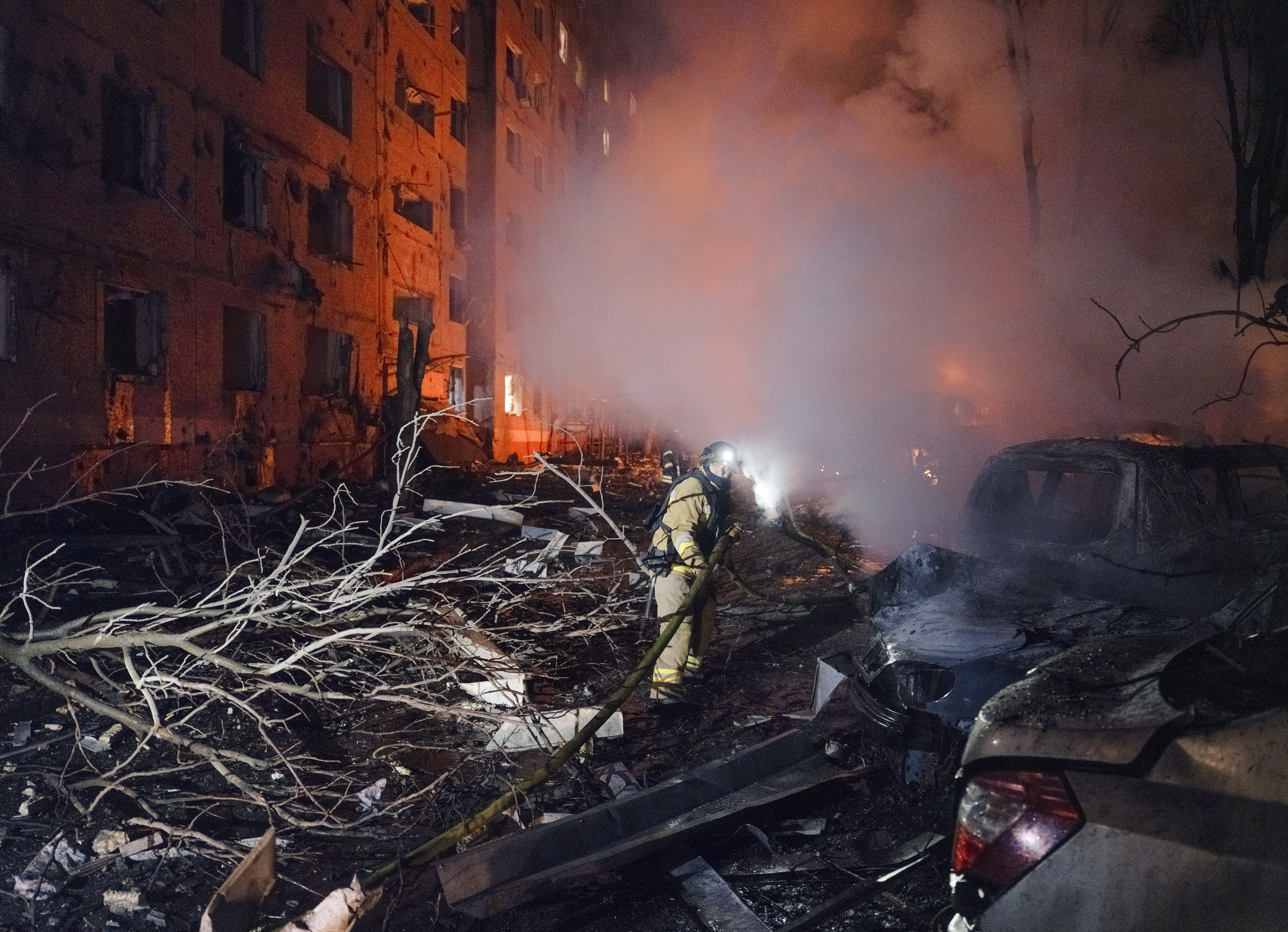 Rusko granatiranje stambenog naselja u gradu Kramatorsku, Donjecka oblast, Ukrajina Rusija rat 13717103.jpg