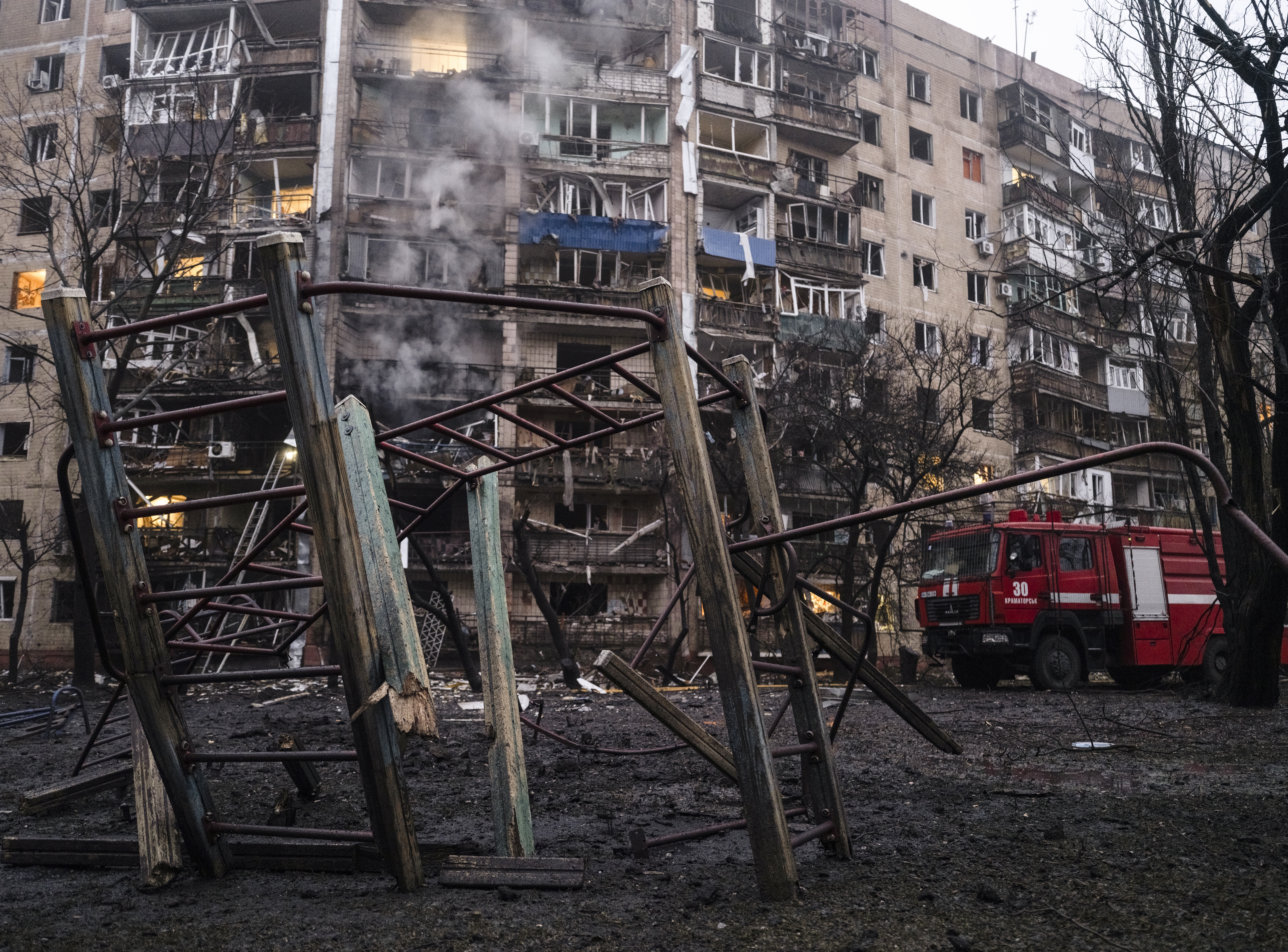 Rusko granatiranje stambenog naselja u gradu Kramatorsku, Donjecka oblast, Ukrajina Rusija rat 13717097.jpg
