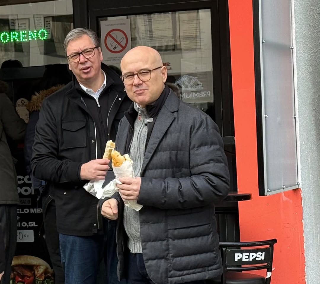 Aleksandar Vučić Miloš Vučević jutarnji sendvič