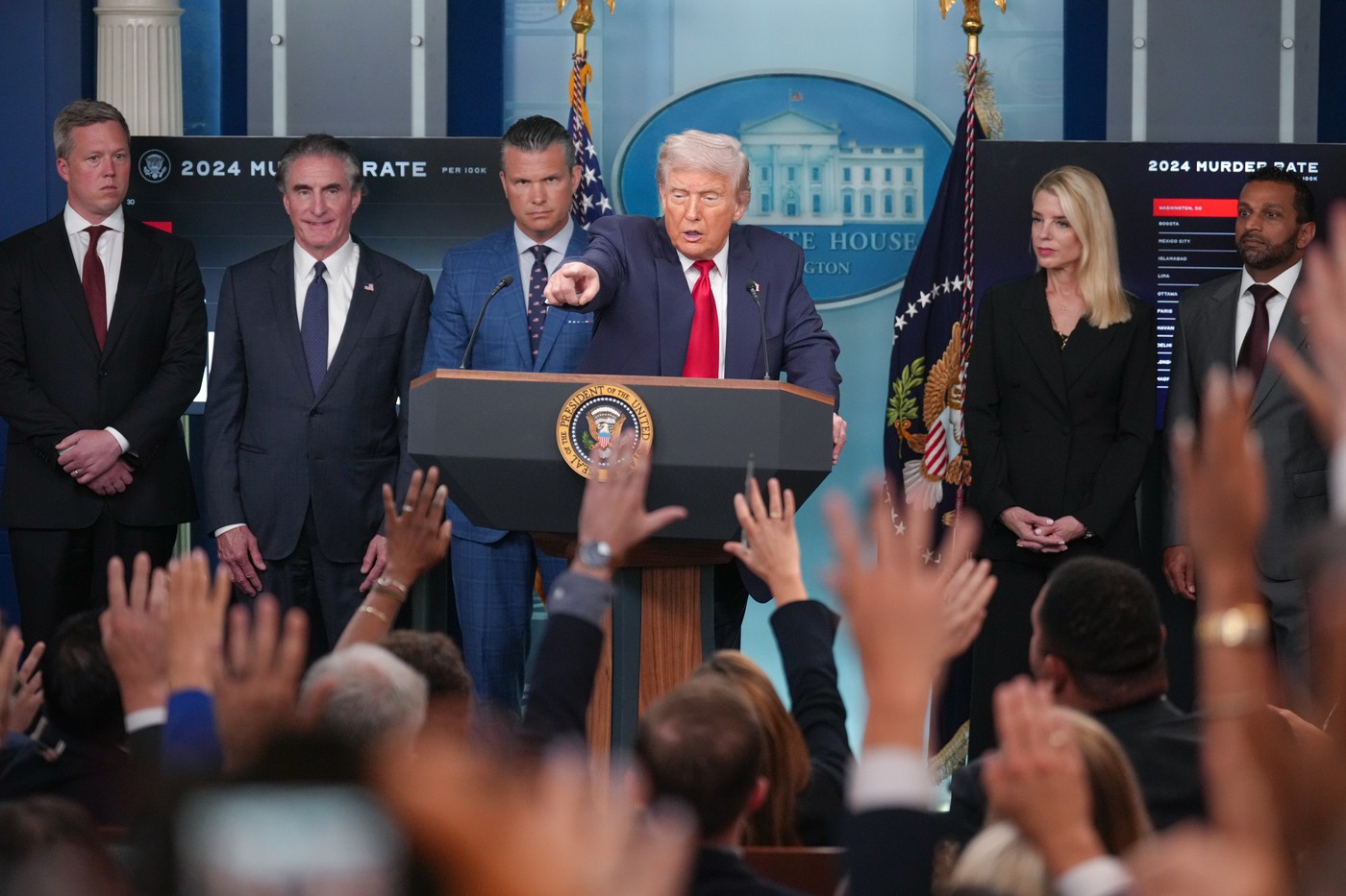 UNITED STATES - AUGUST 11: President Donald Trump