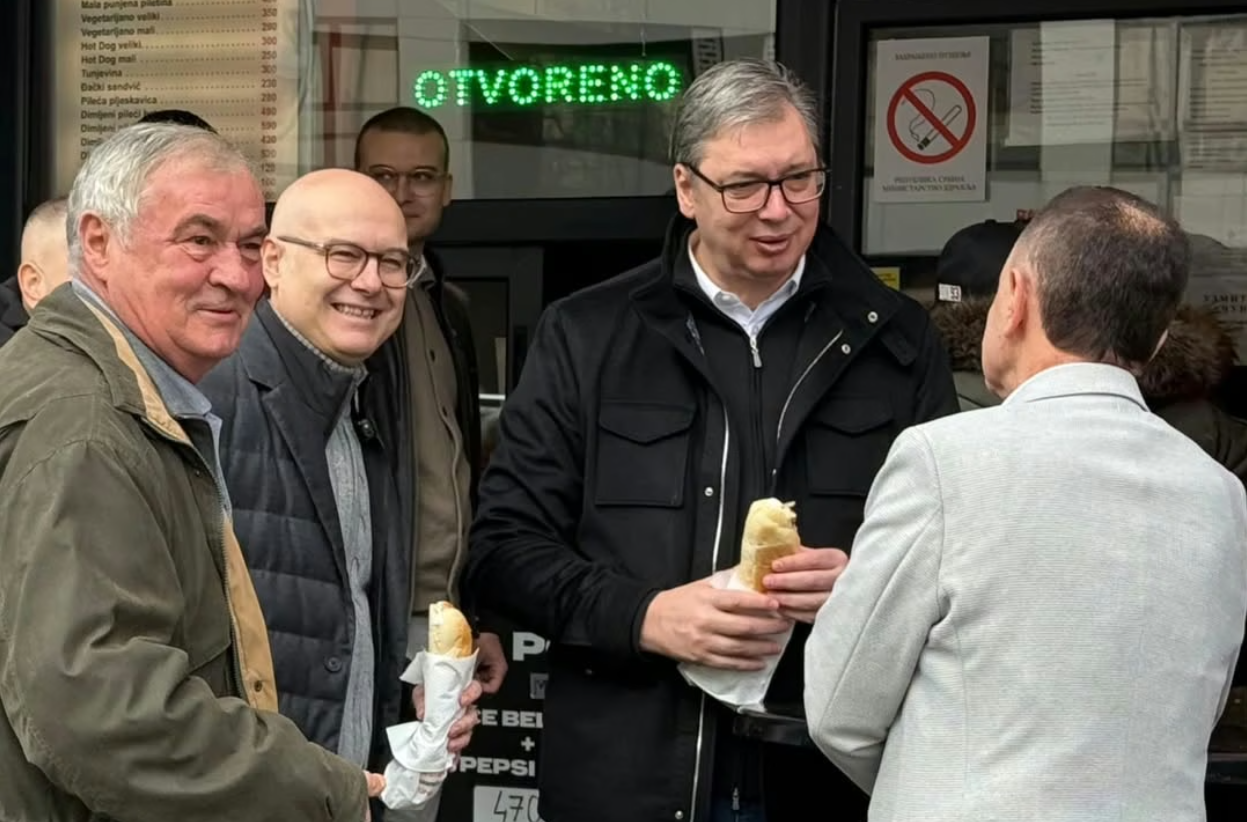 Aleksandar Vučić Miloš Vučević jutarnji sendvič