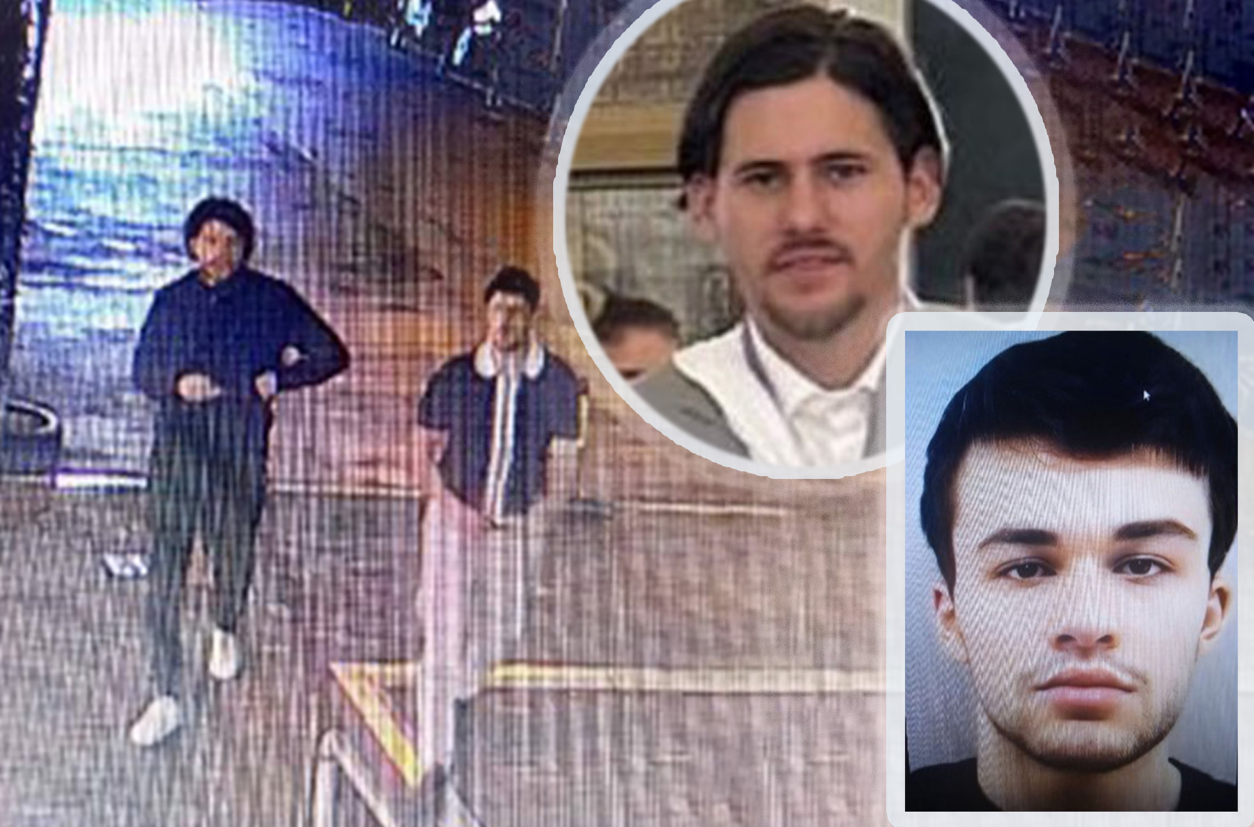 Vasilije Gačević i Marko Daničić (23) osumnjičeni za teško ubistvo nad dvadesttrogodišnjim mladićem koji je u noći 25. februara preminuo usled zadobijenih ubodnih rana u Dunavskoj ulici u Beogradu Foto:MUP Srbije