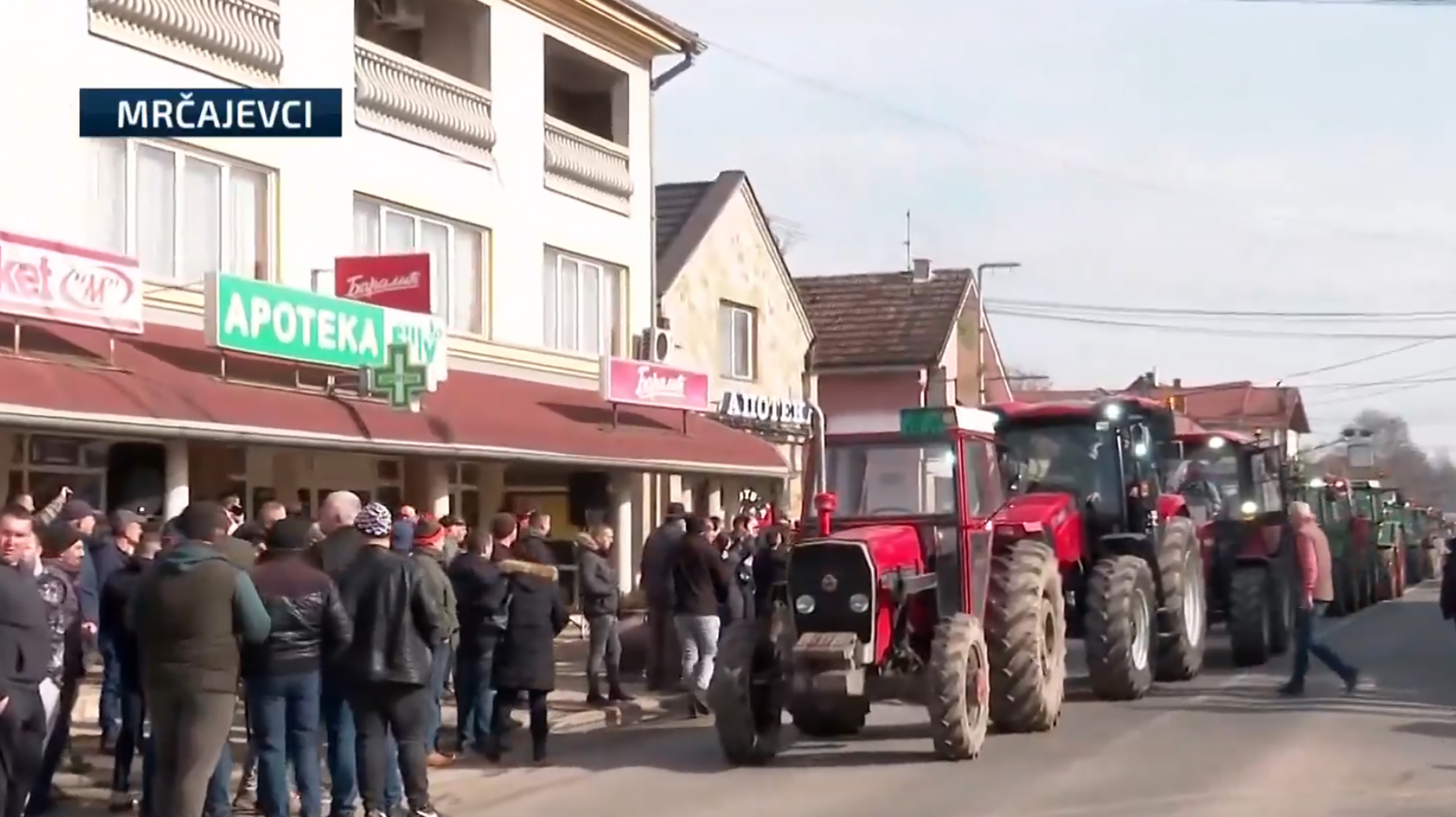 Mrčajevci proizvođači mleka blokada protest